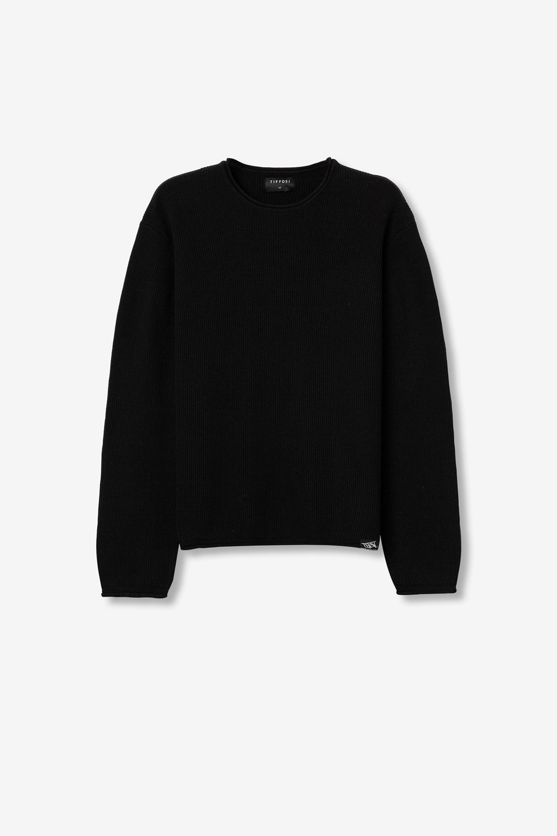 Maglioncino cropped nero Tiffosi