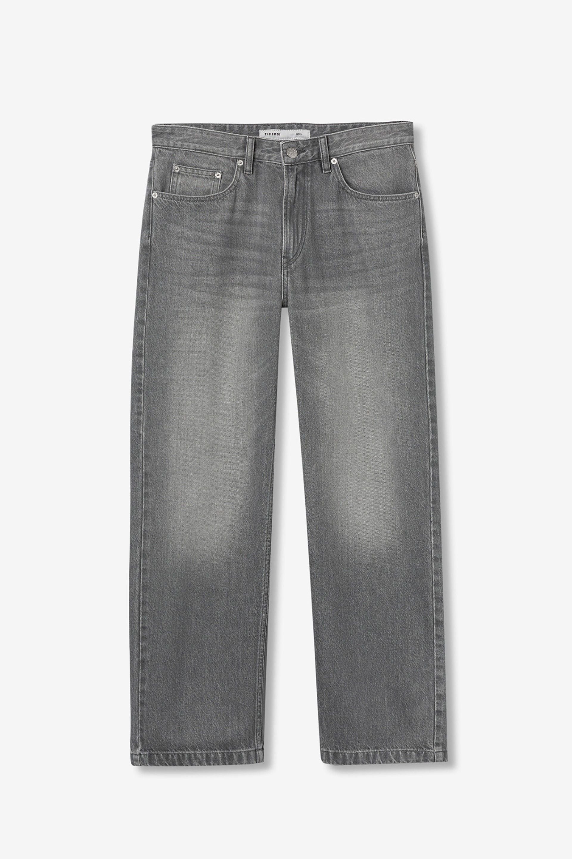 Jeans baggy grigio Tiffosi