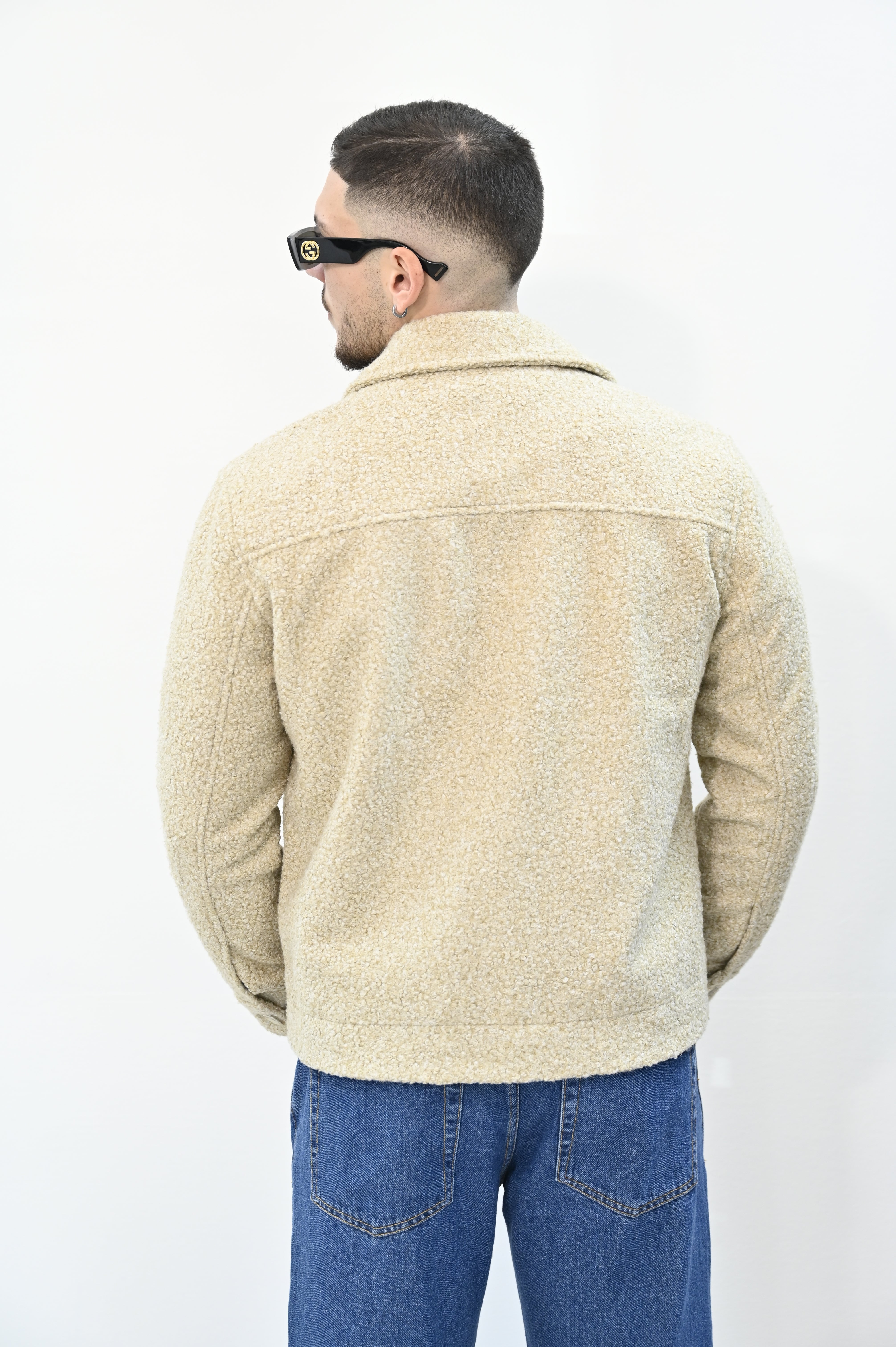 Giacca teddy beige