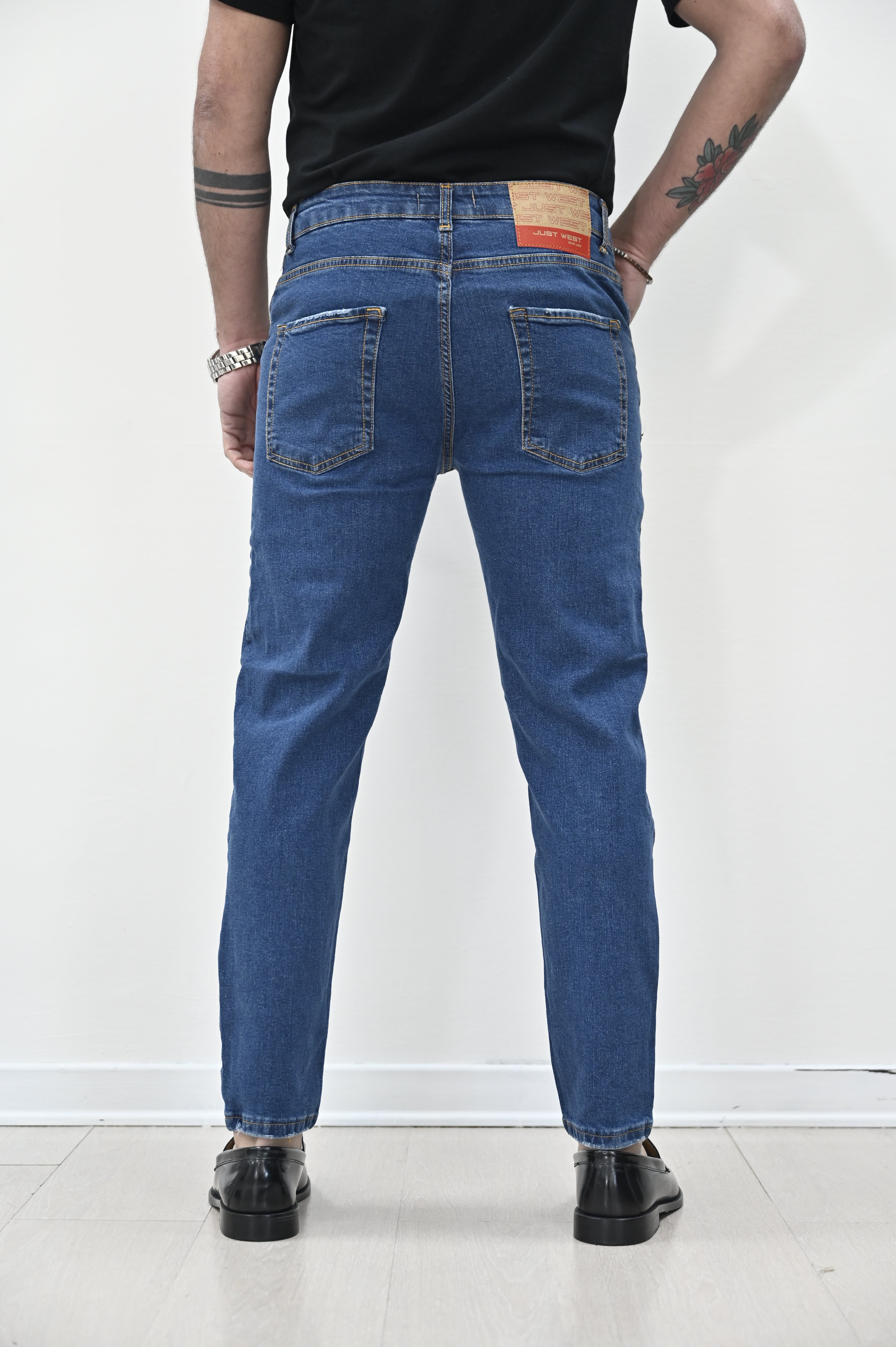 Jeans slim blu