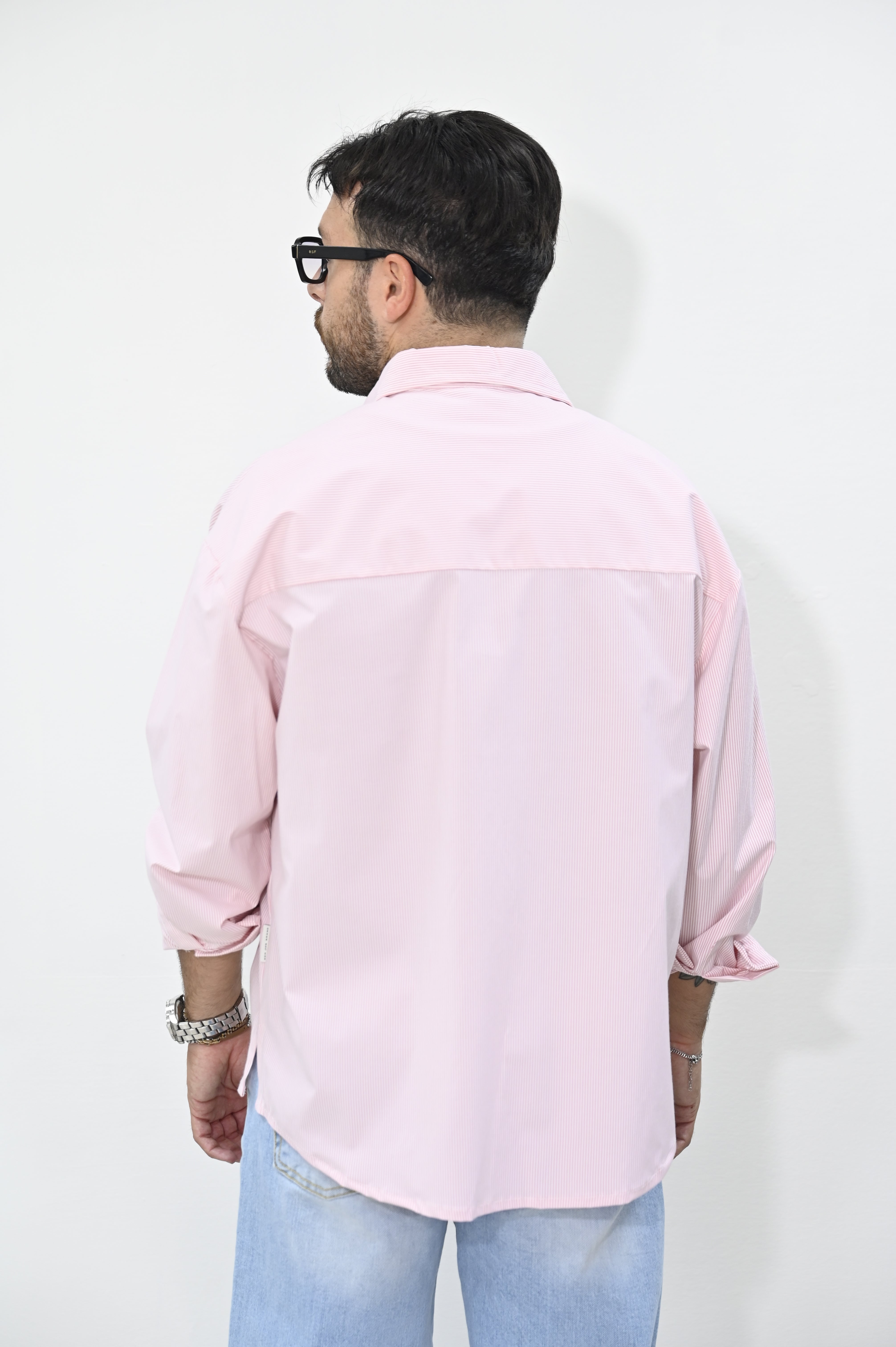 Camicia crop righe NJB