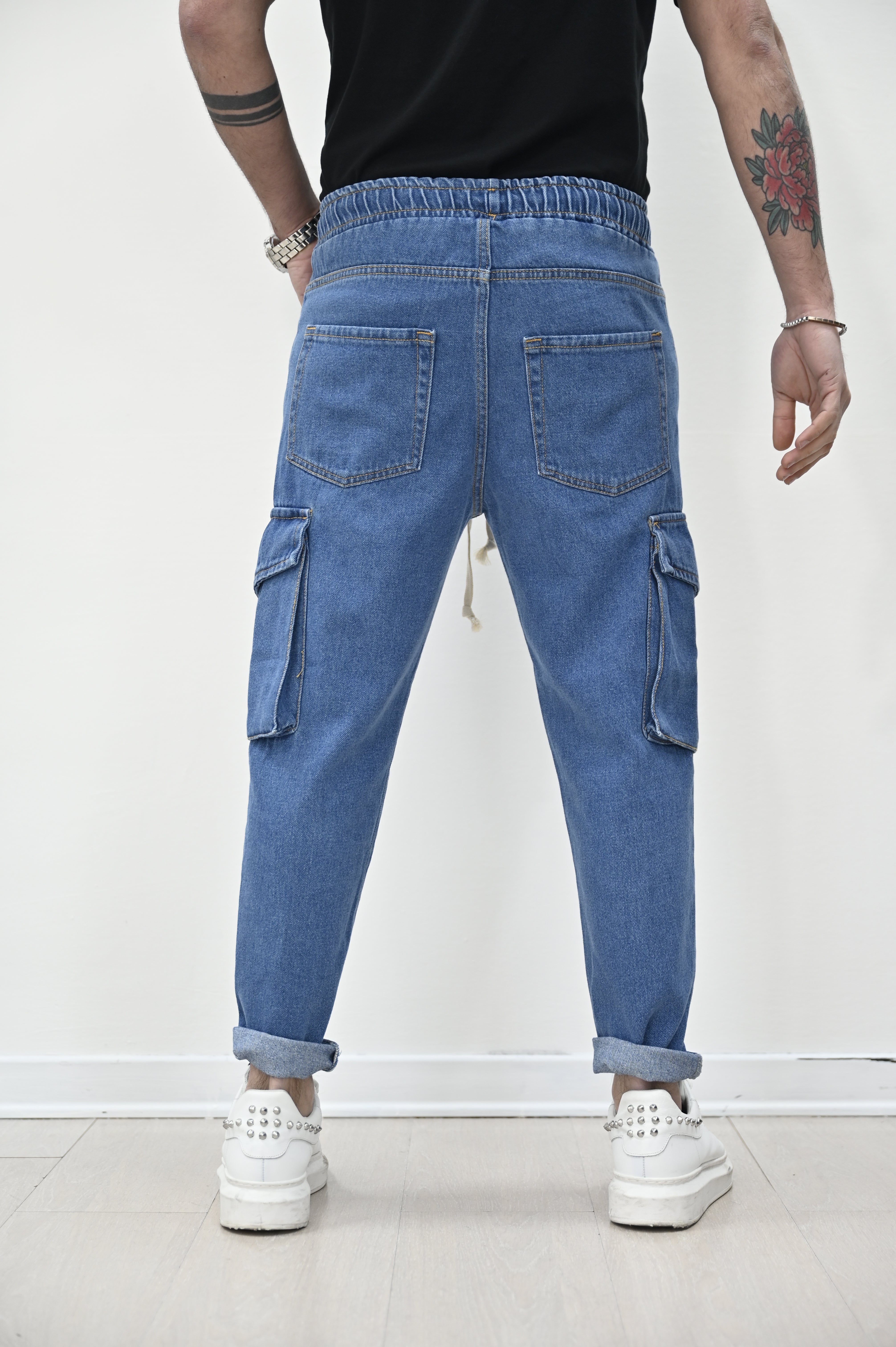 Jeans jogger tasconato