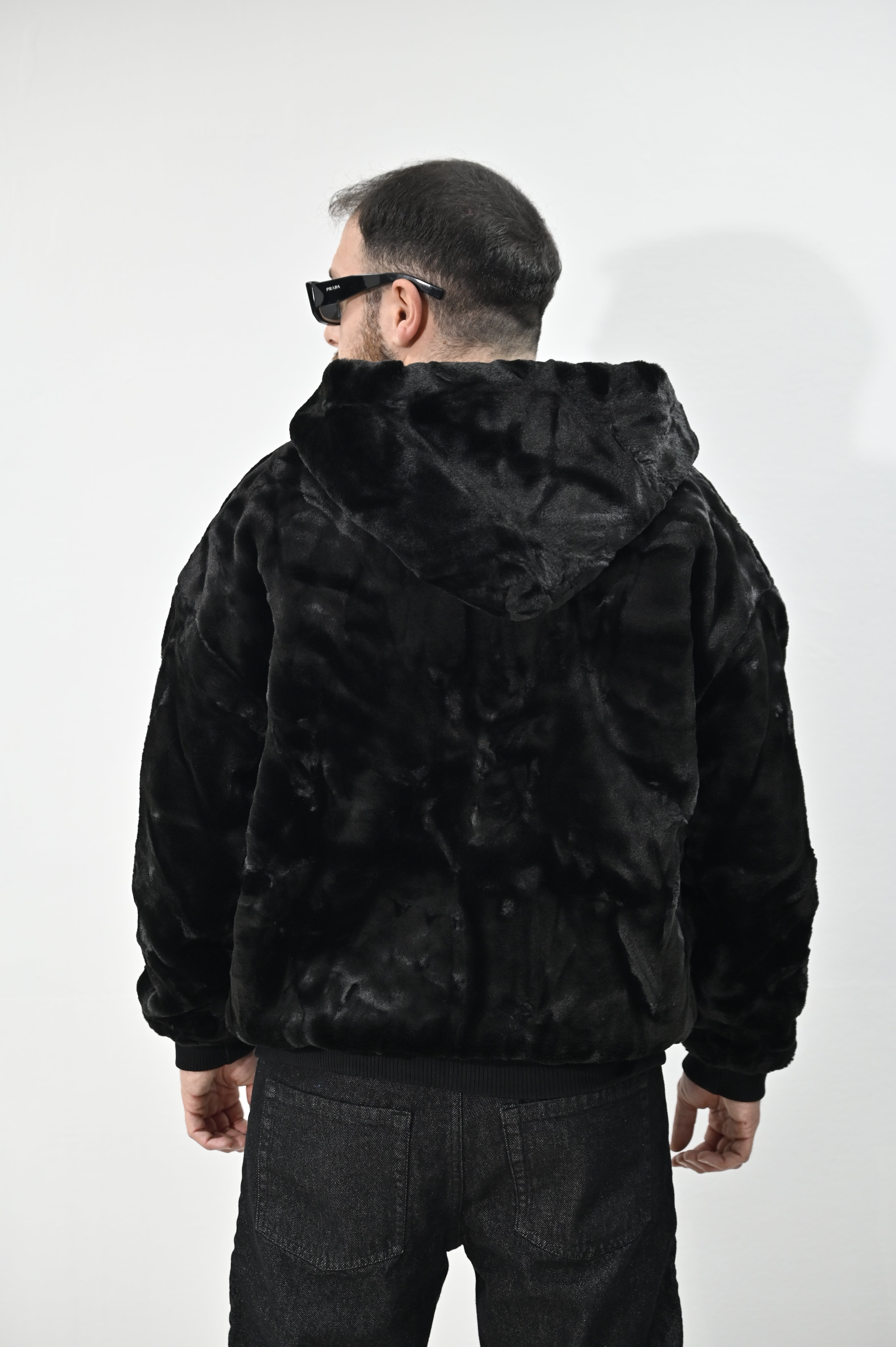 Giubbino pelliccia Nero