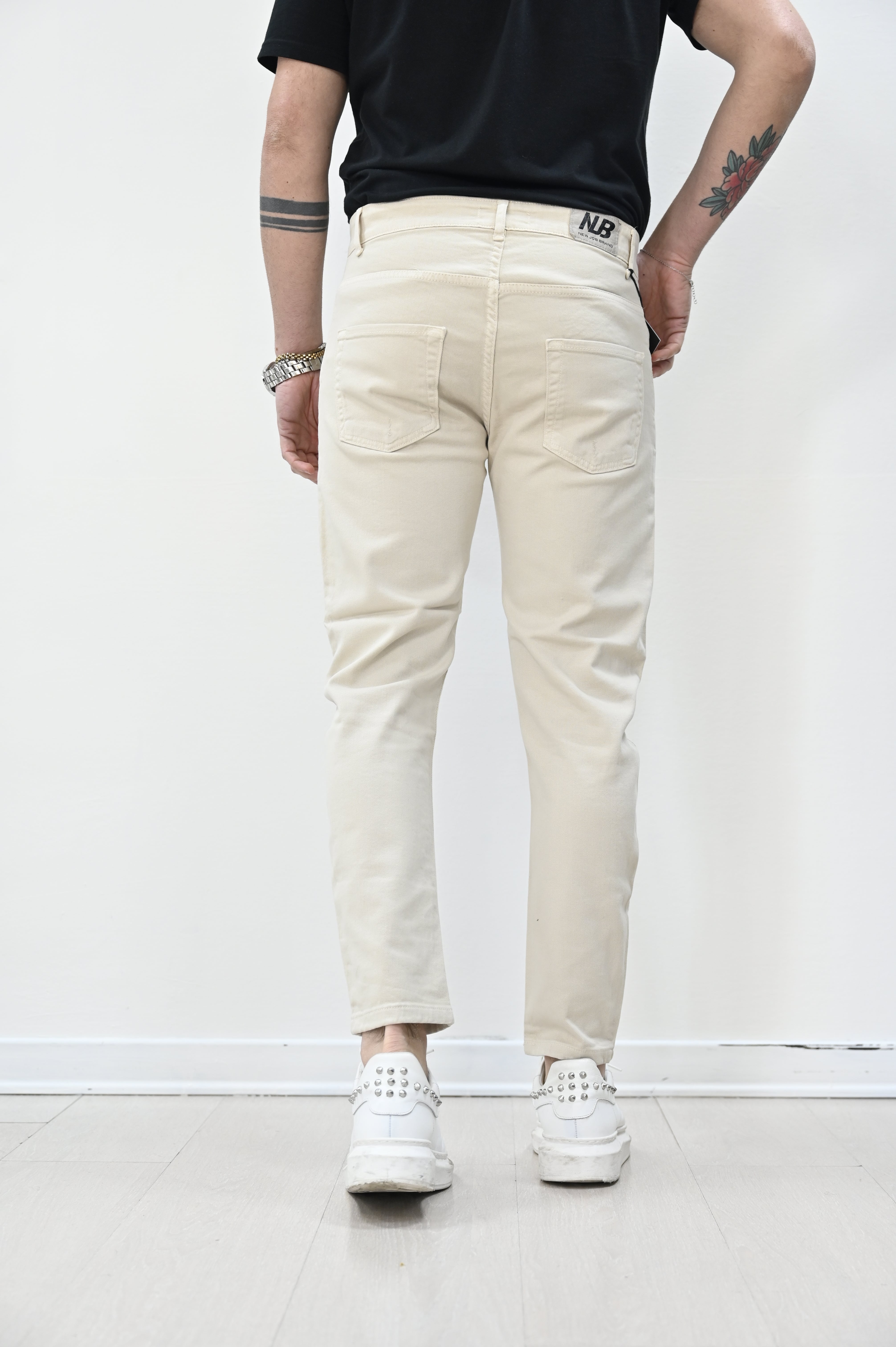 Jeans slim crema New Job Brand