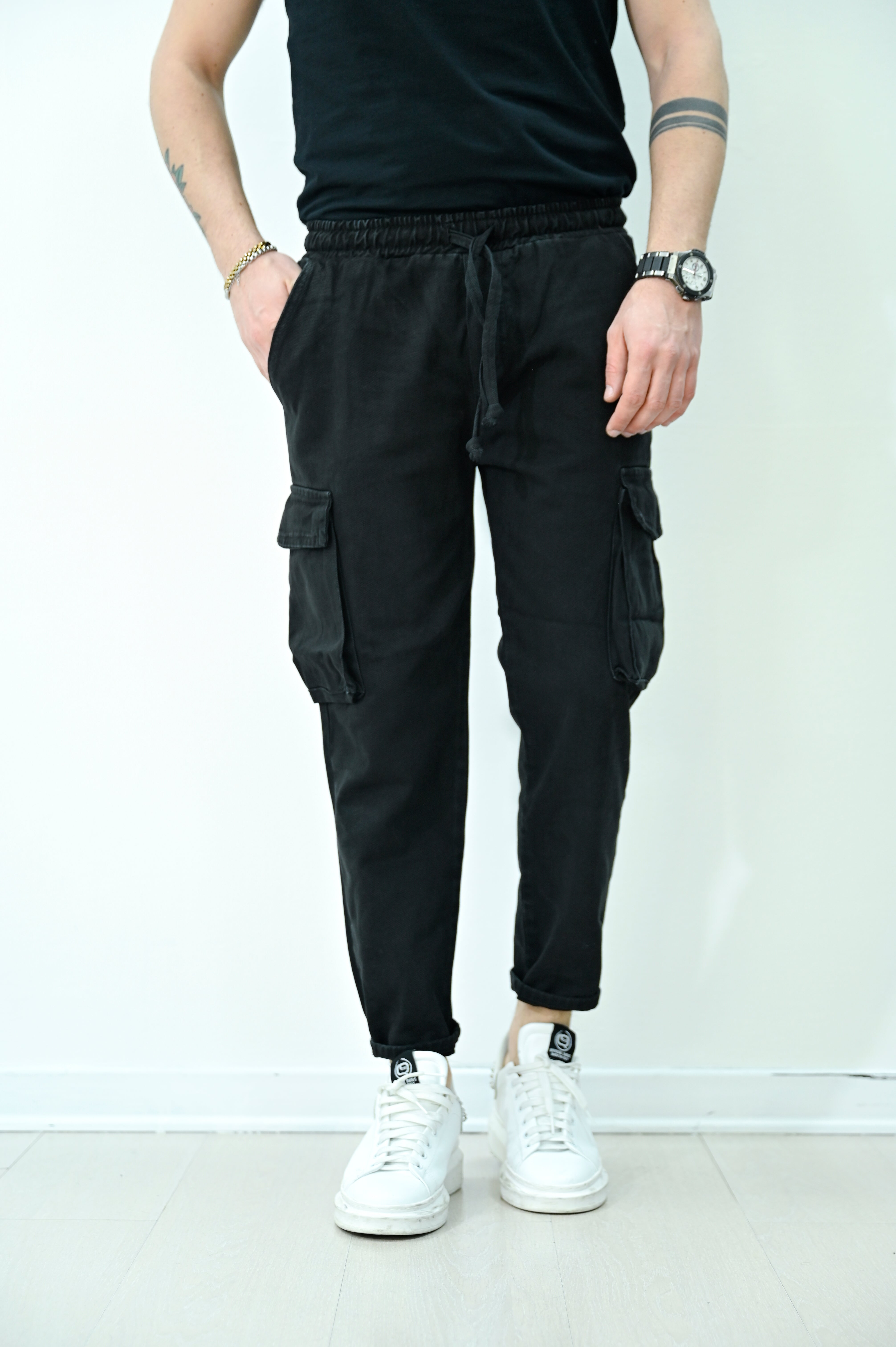 Jeans tasconato nero