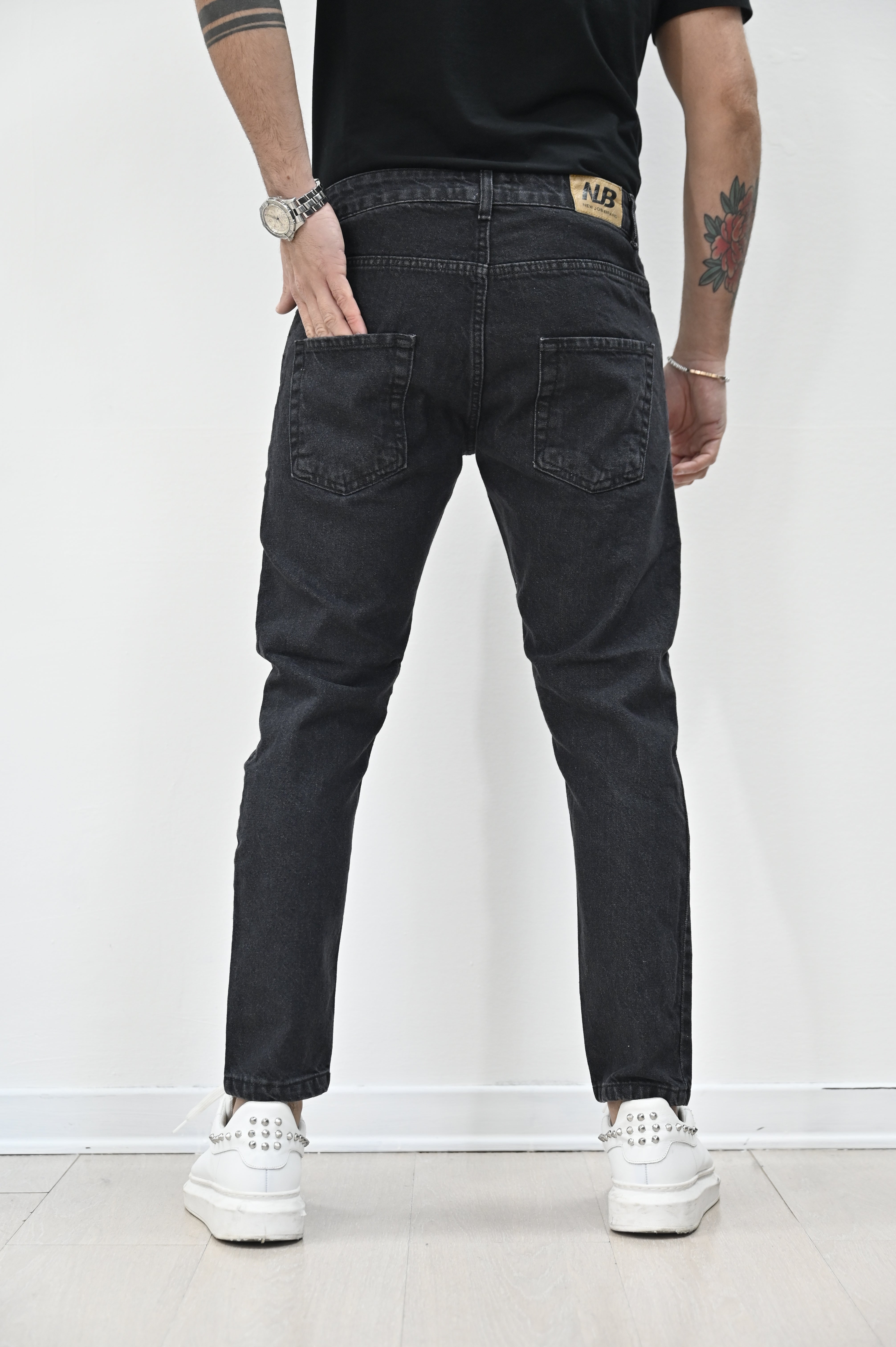 Jeans grigio basic NJB