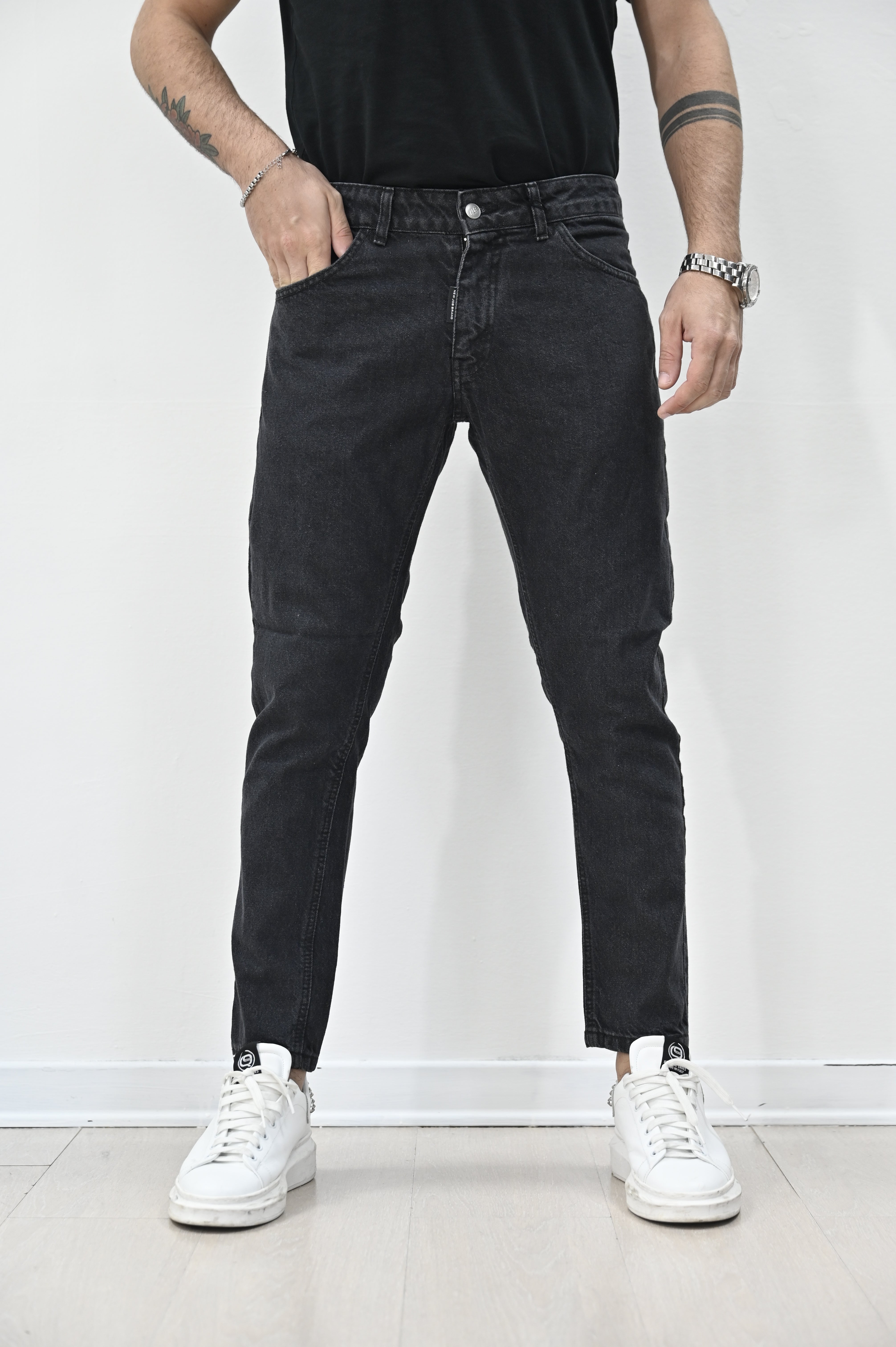 Jeans grigio basic NJB