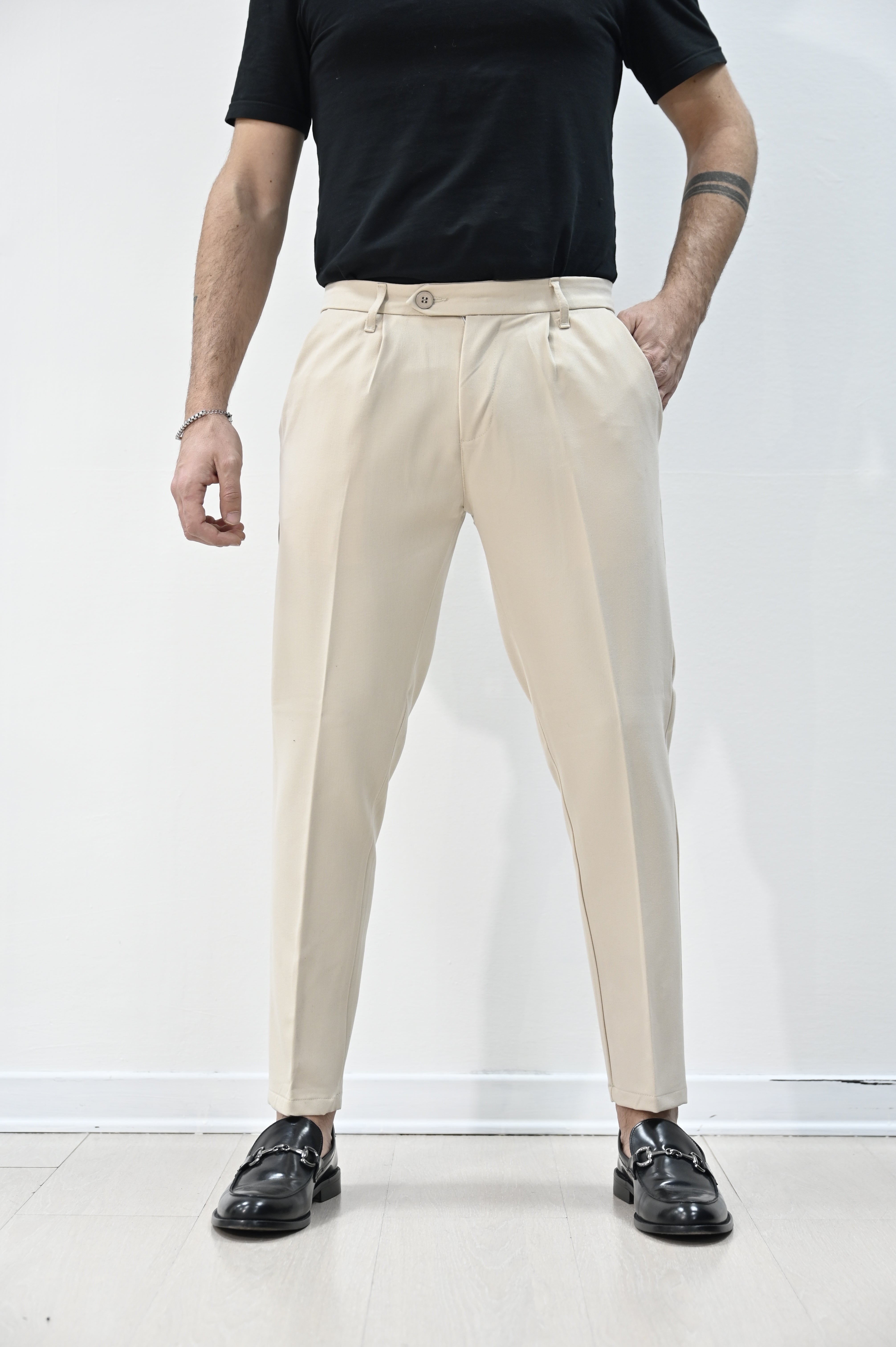 Pantalone beige Milano