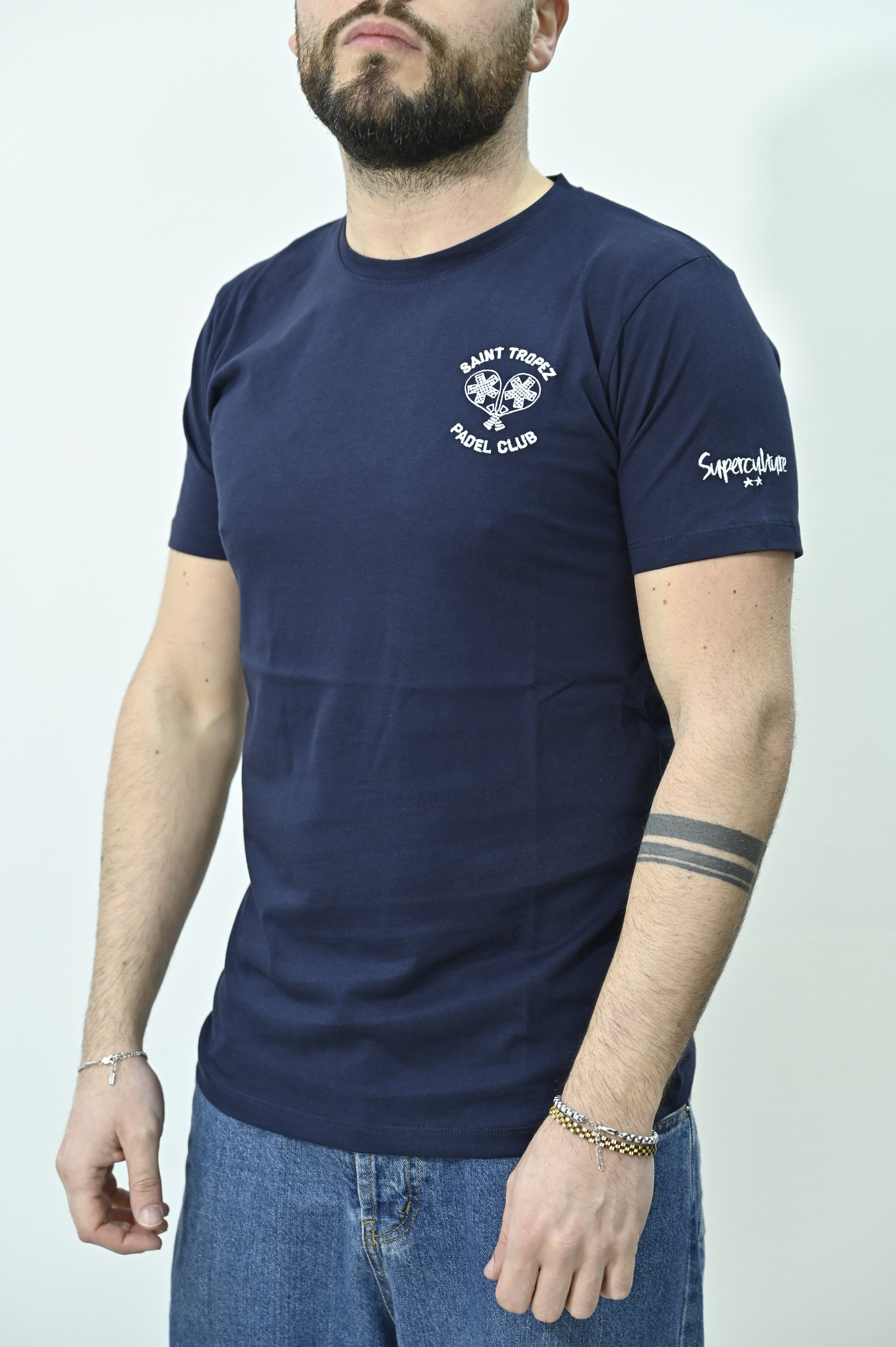T-shirt Saint Tropez blu Superculture
