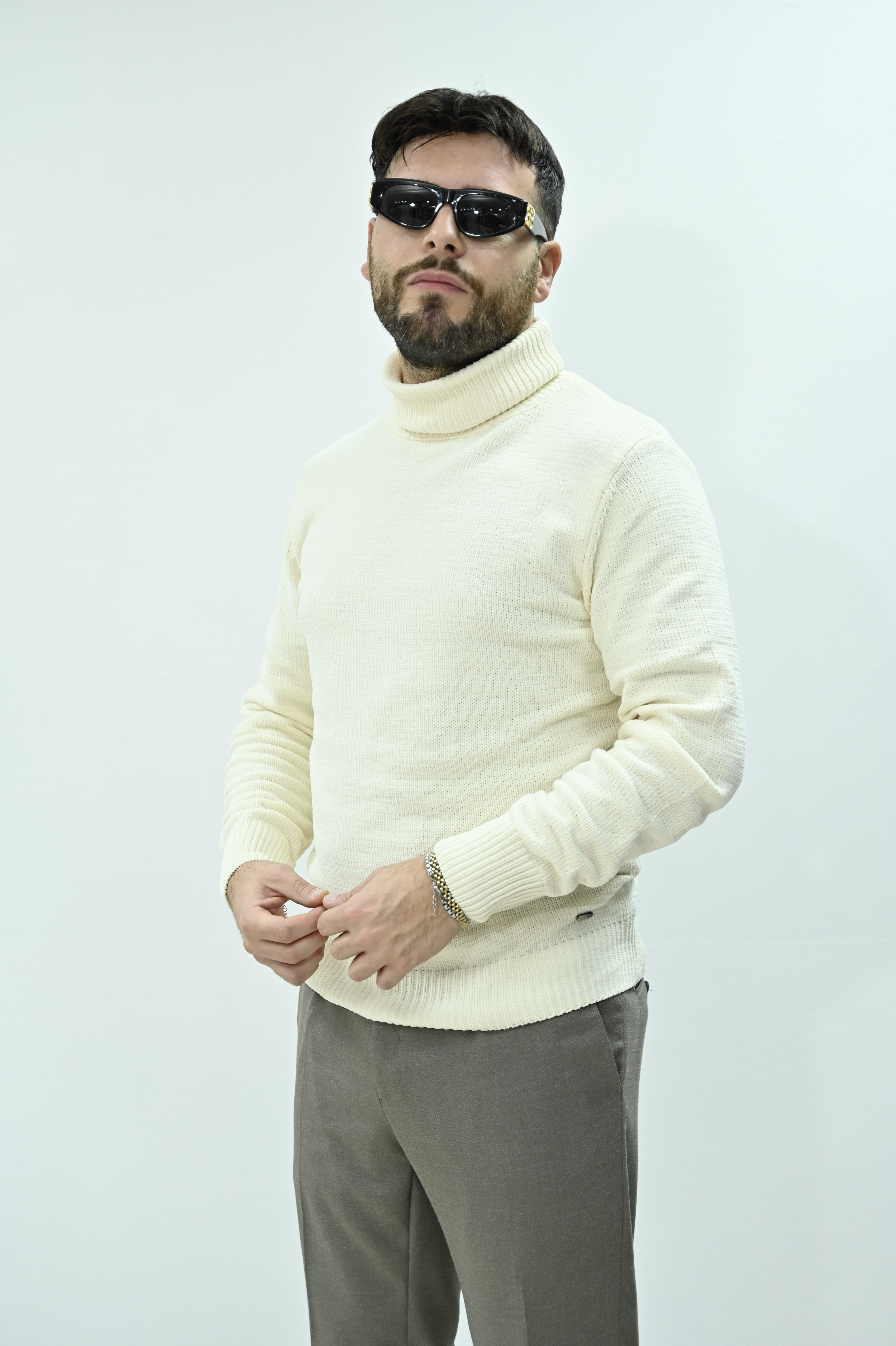 Dolcevita Gianni Lupo ciniglia panna