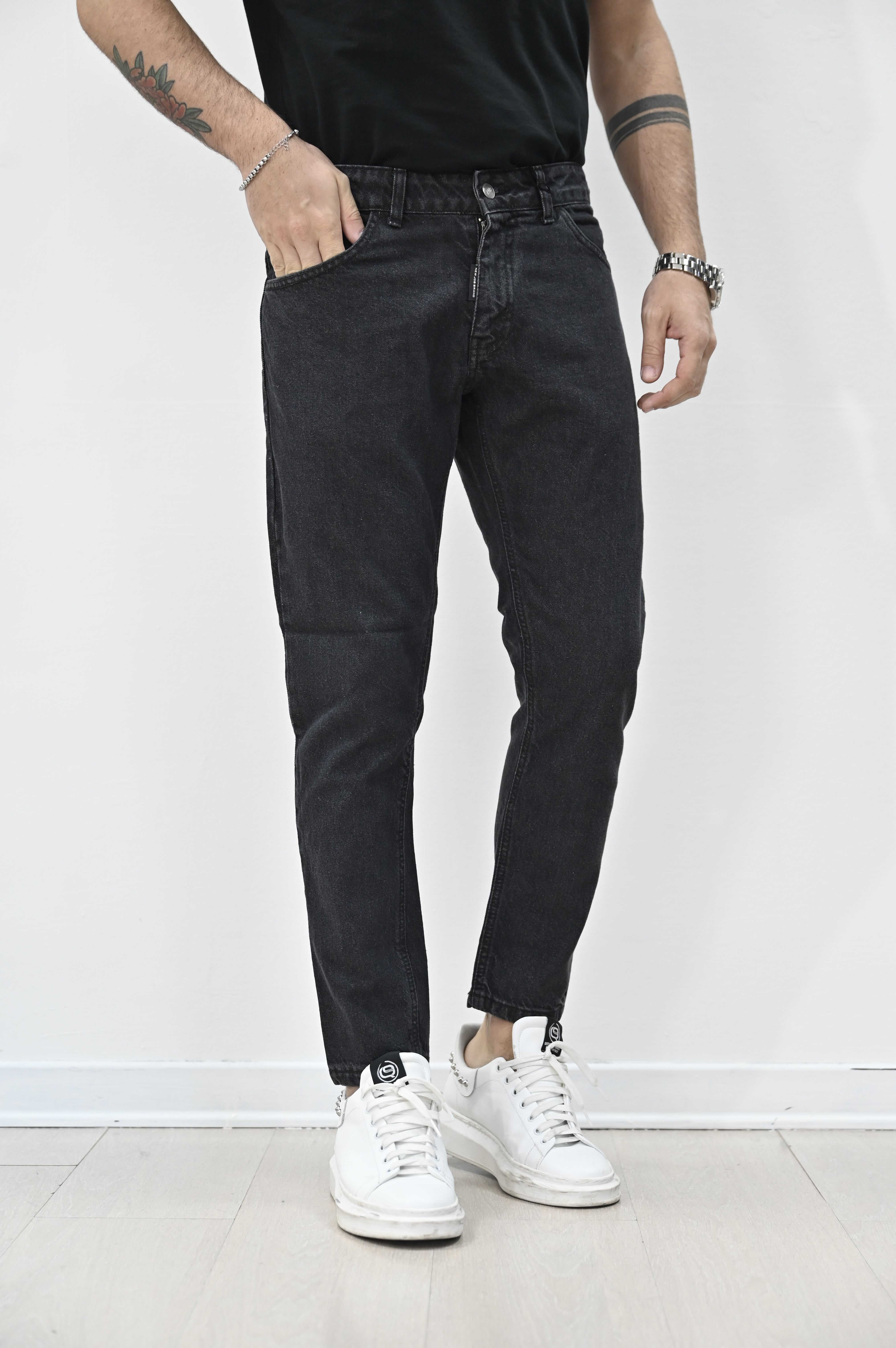 Jeans grigio basic NJB