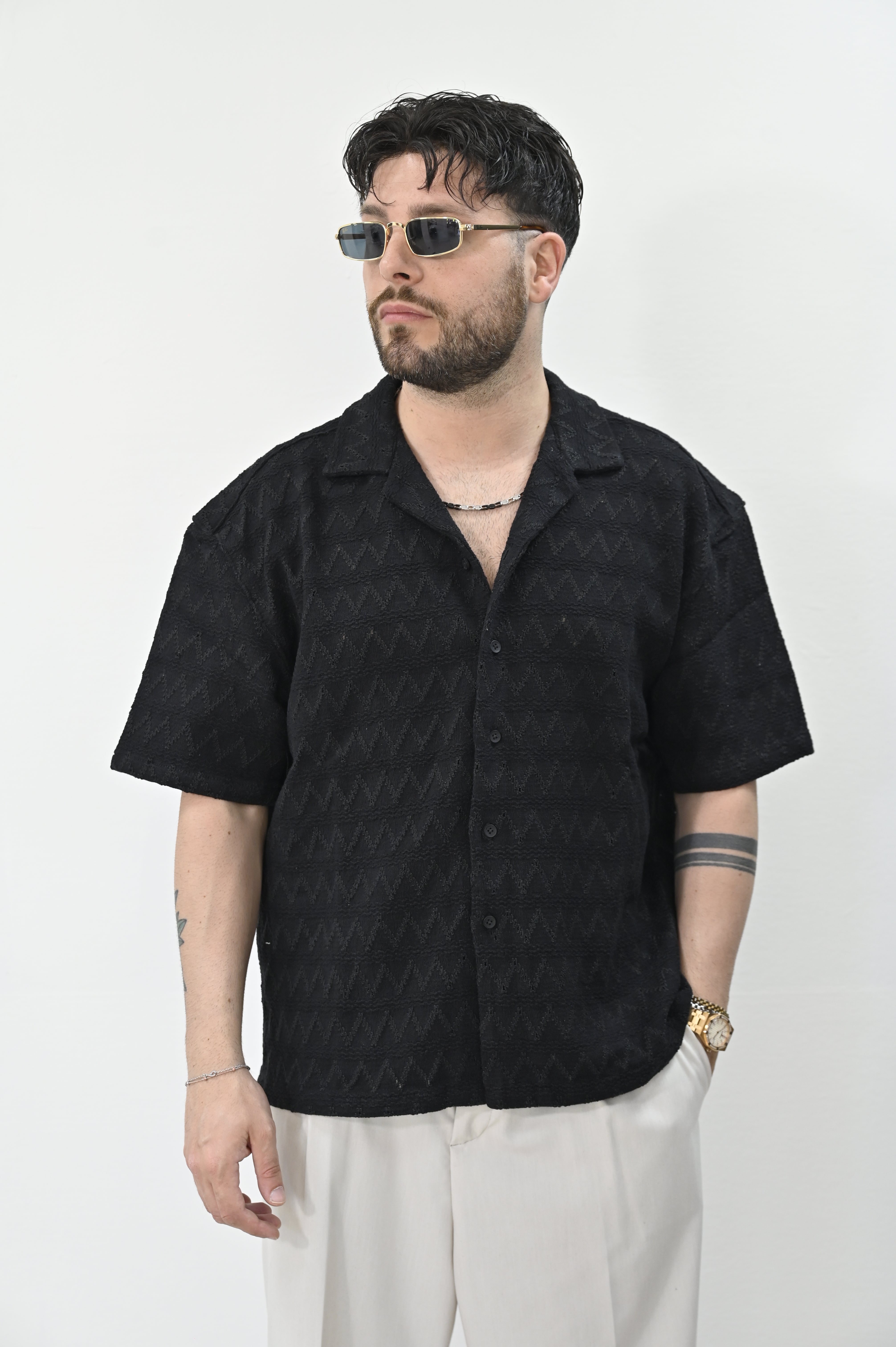 Overshirt art. Upton nero