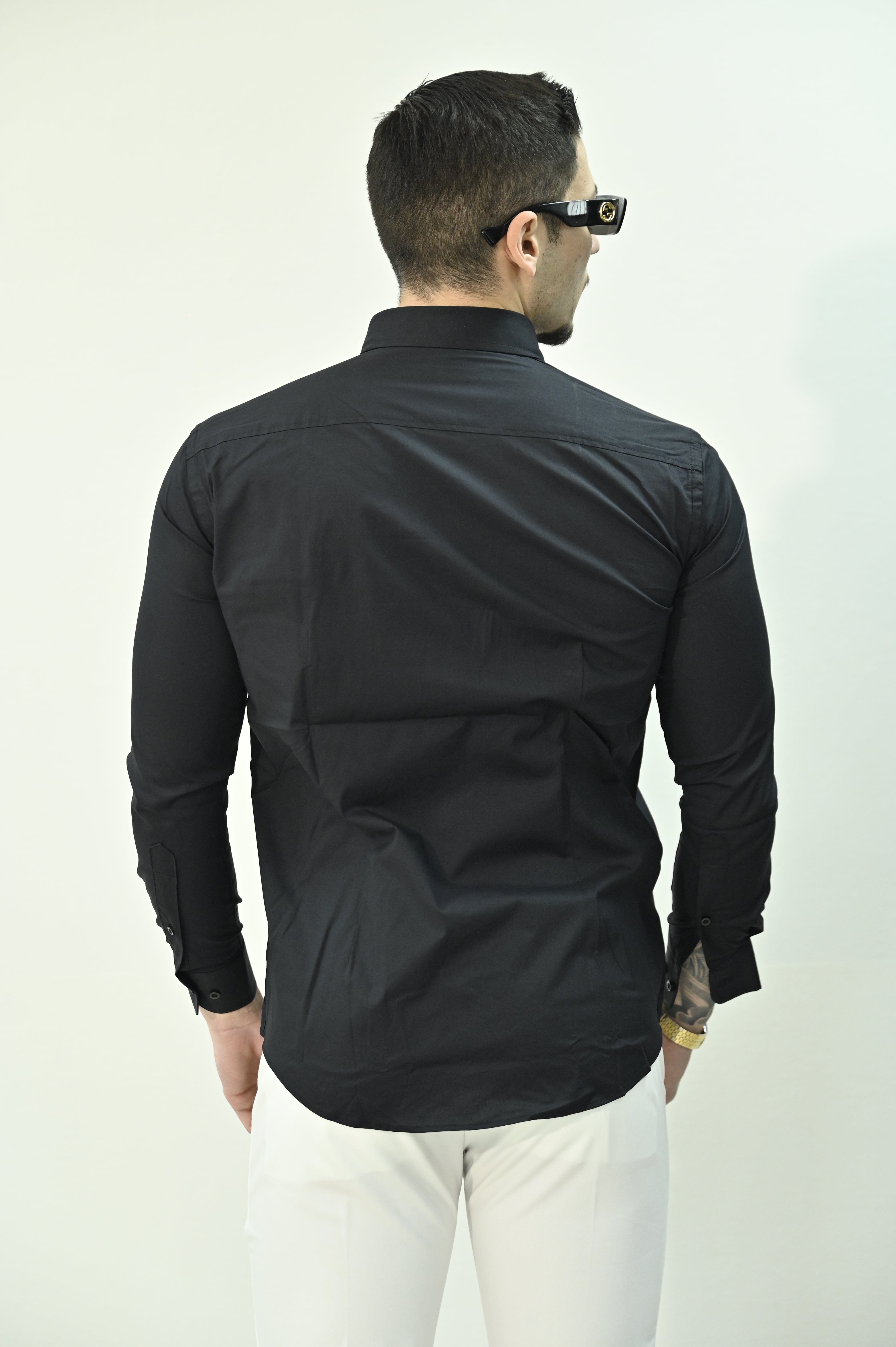 Camicia Gianni lupo nera