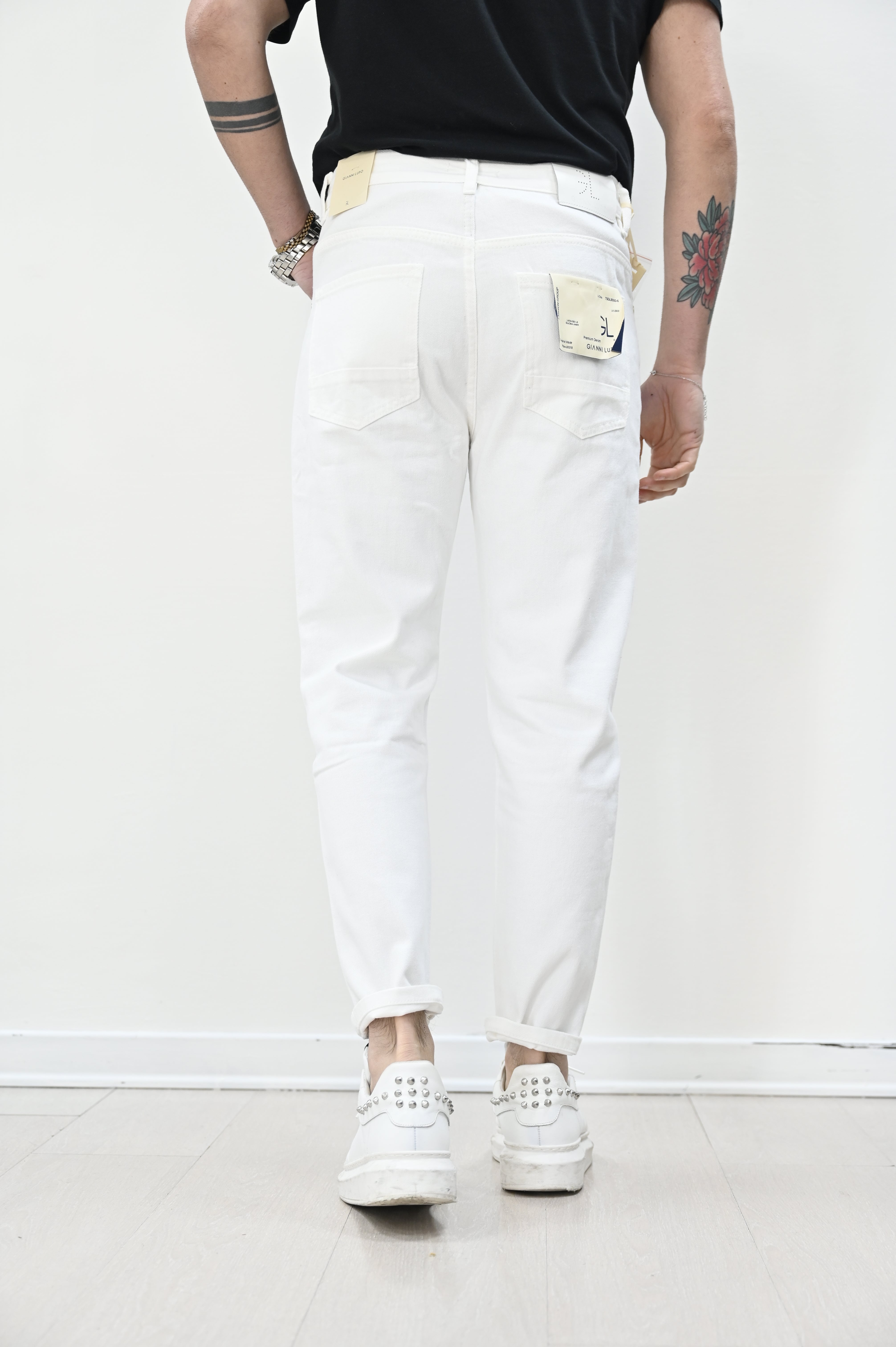 Jeans art. Cooper Carrot Gianni lupo bianco