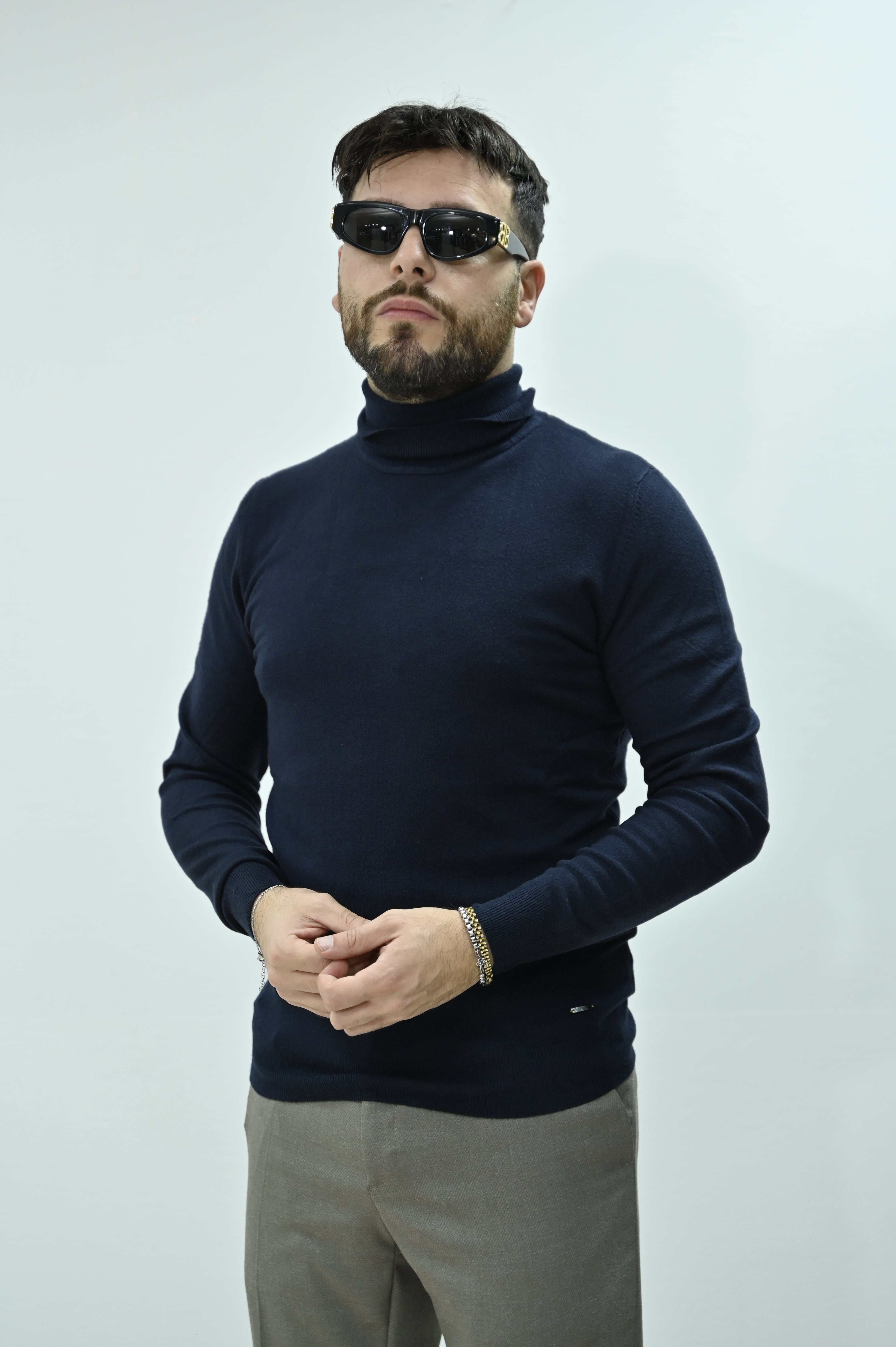 Dolcevita sottile blu Gianni Lupo