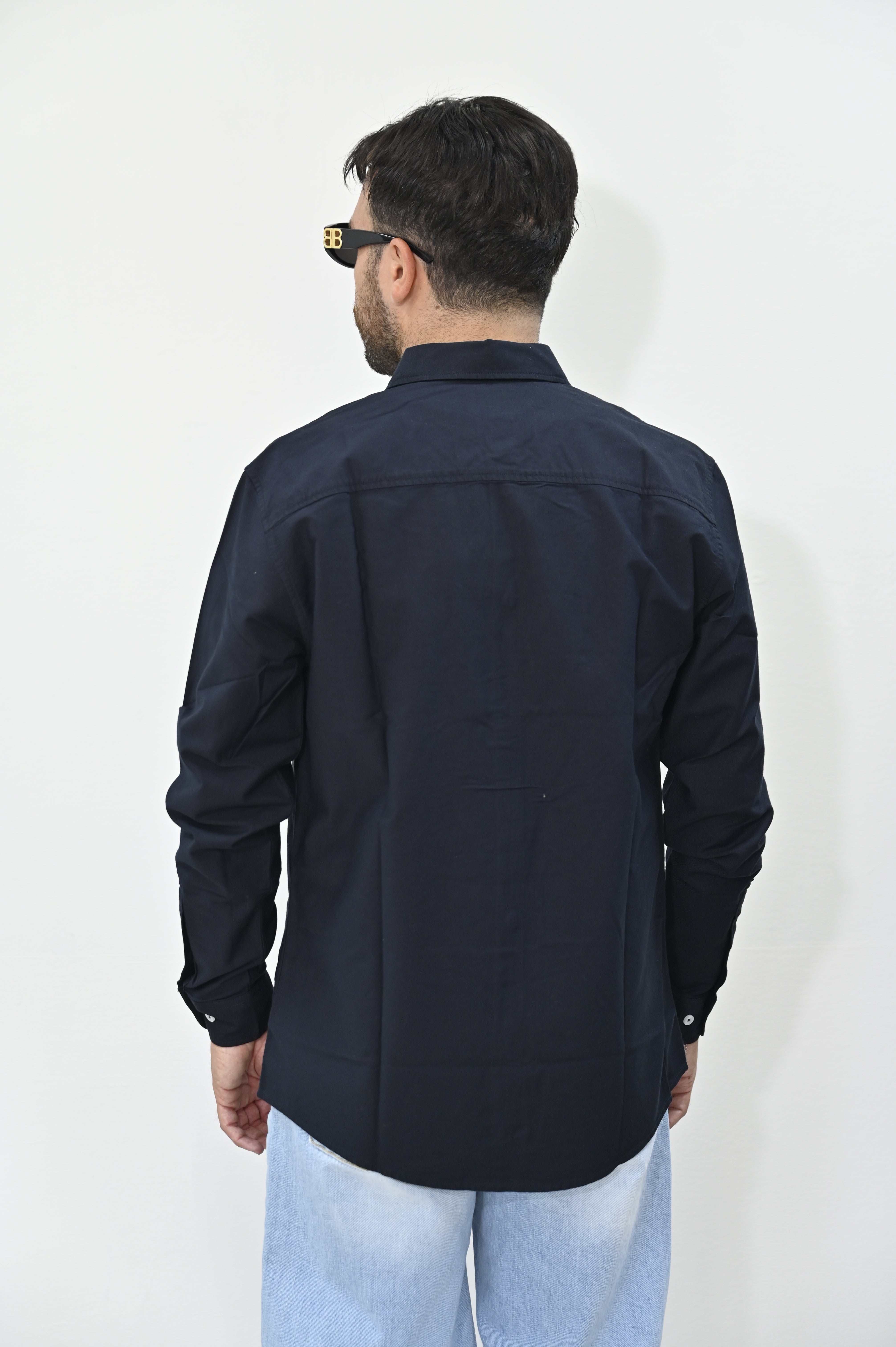 Camicia cotone Oxford blu