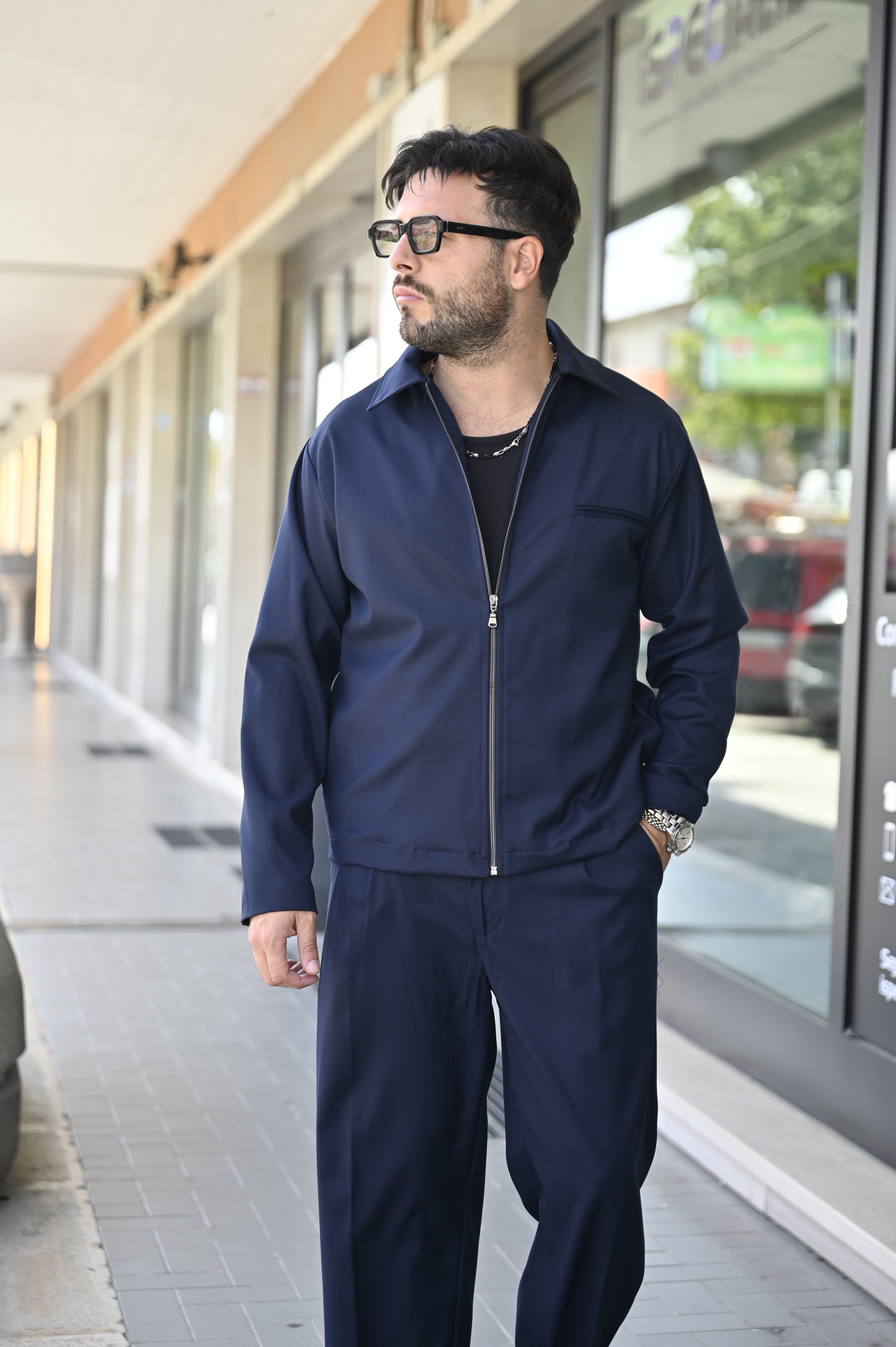 Coordinato Nope blu