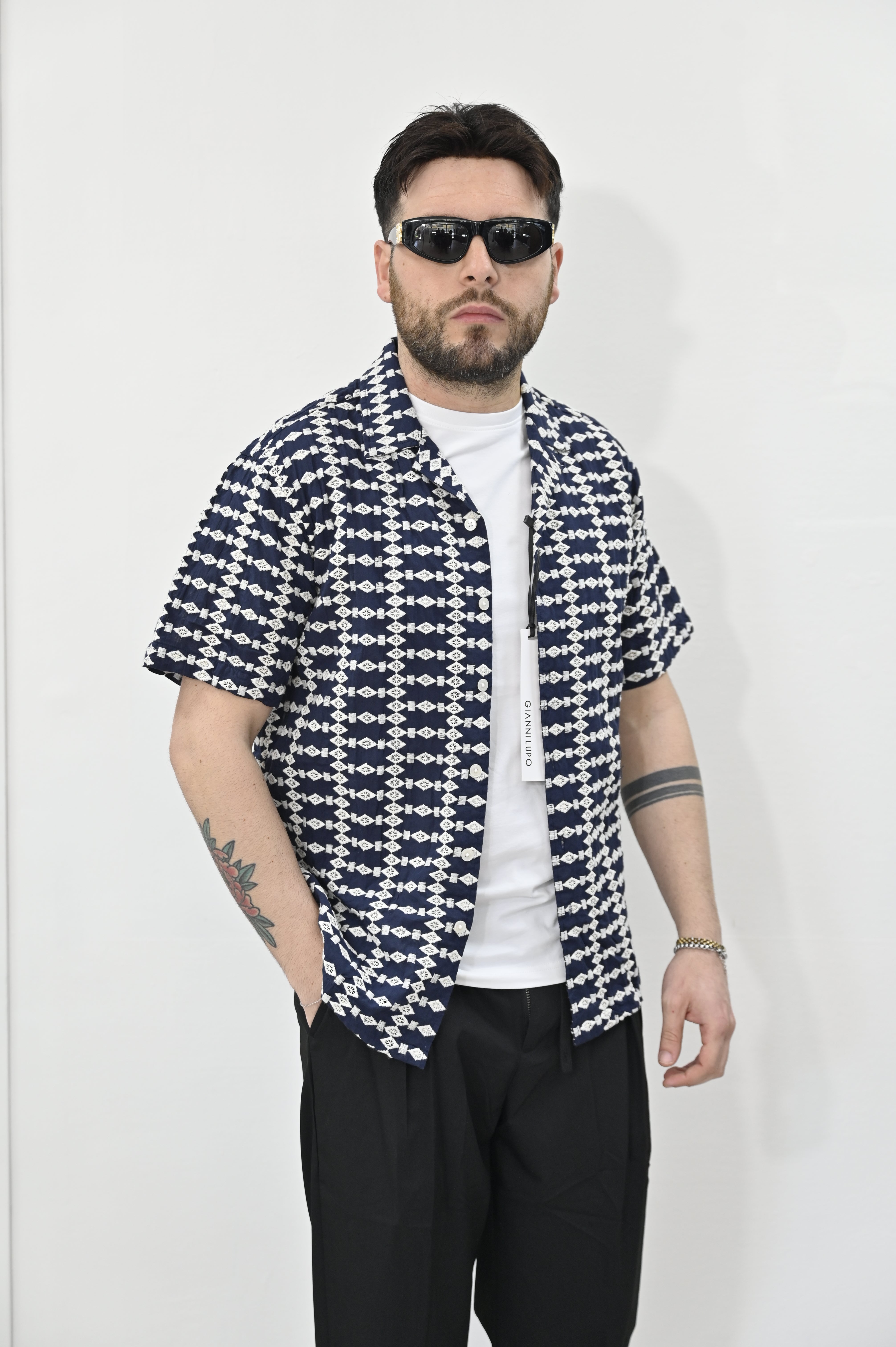 Overshirt fantasia Gianni Lupo