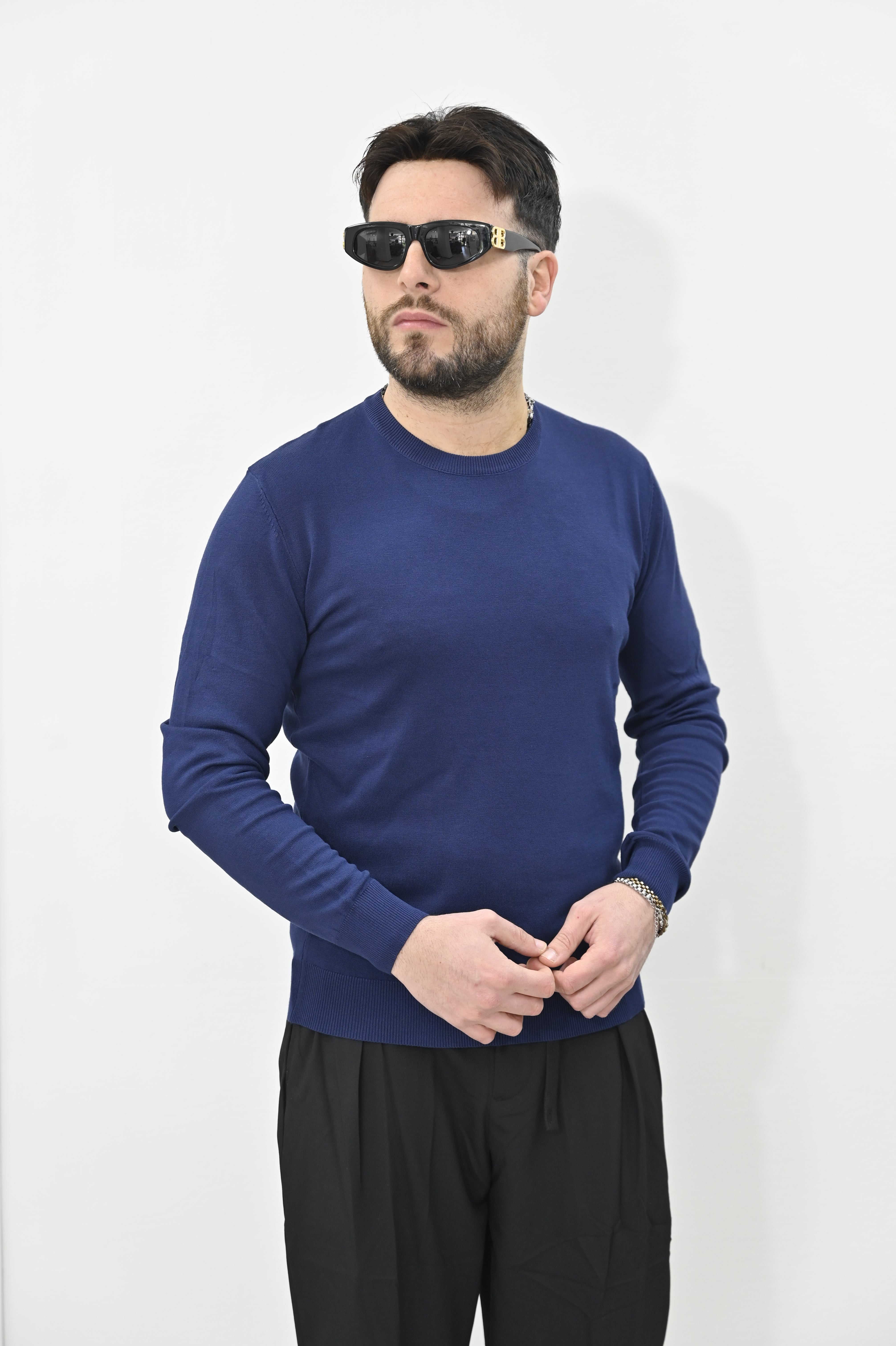 Maglioncino navy Gianni Lupo