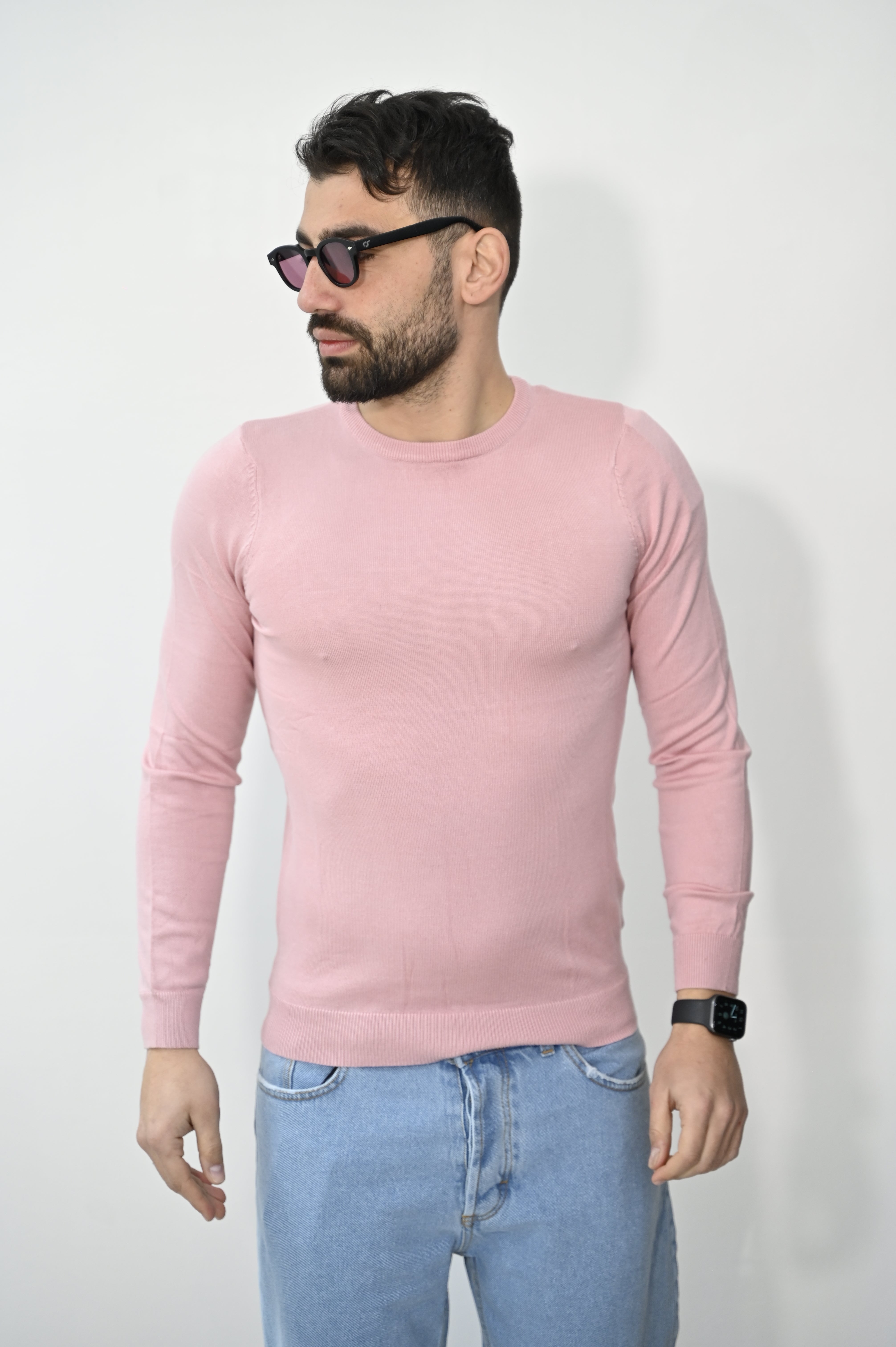 Maglioncino basic rosa