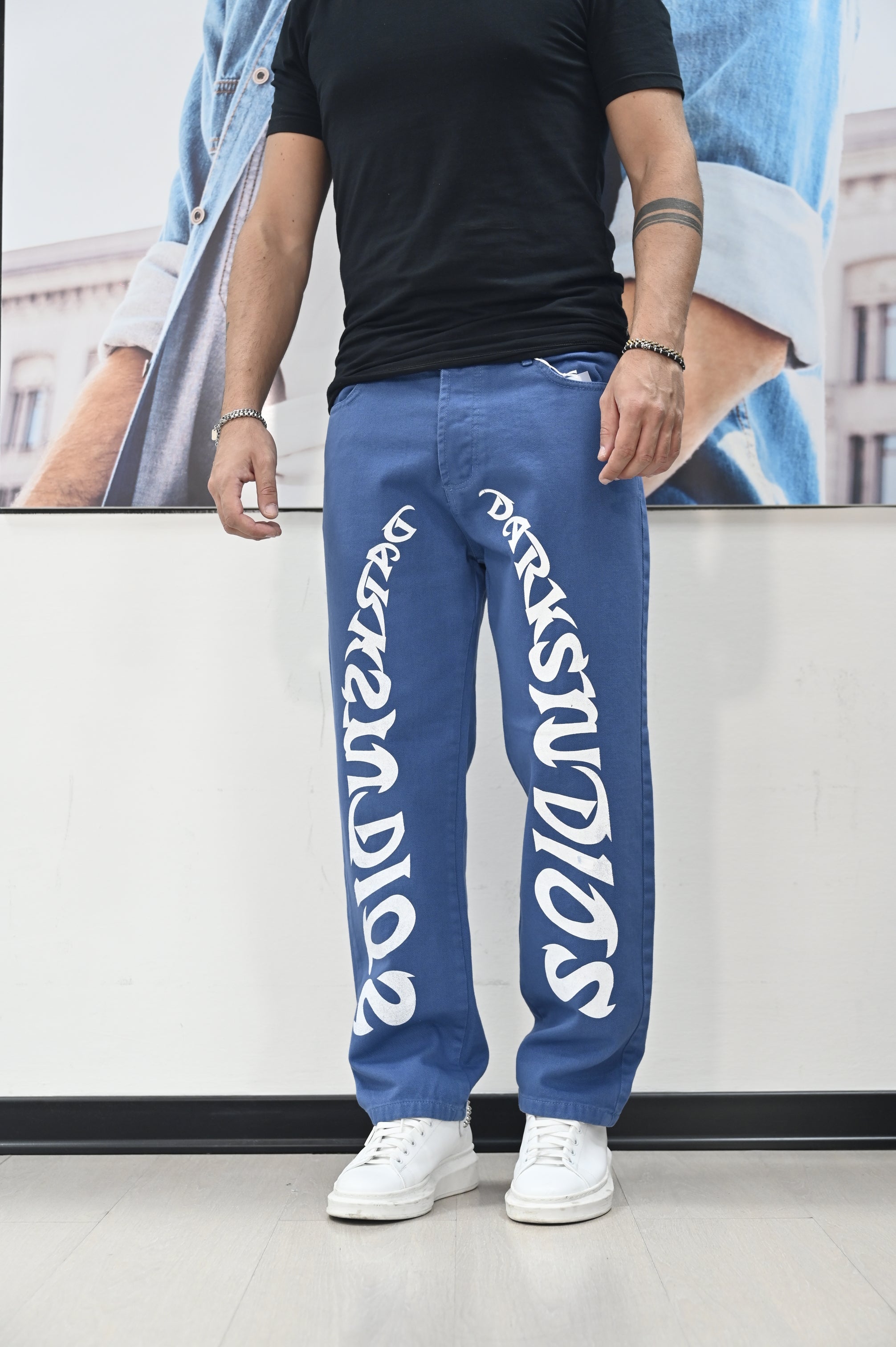 Jeans loose stampato