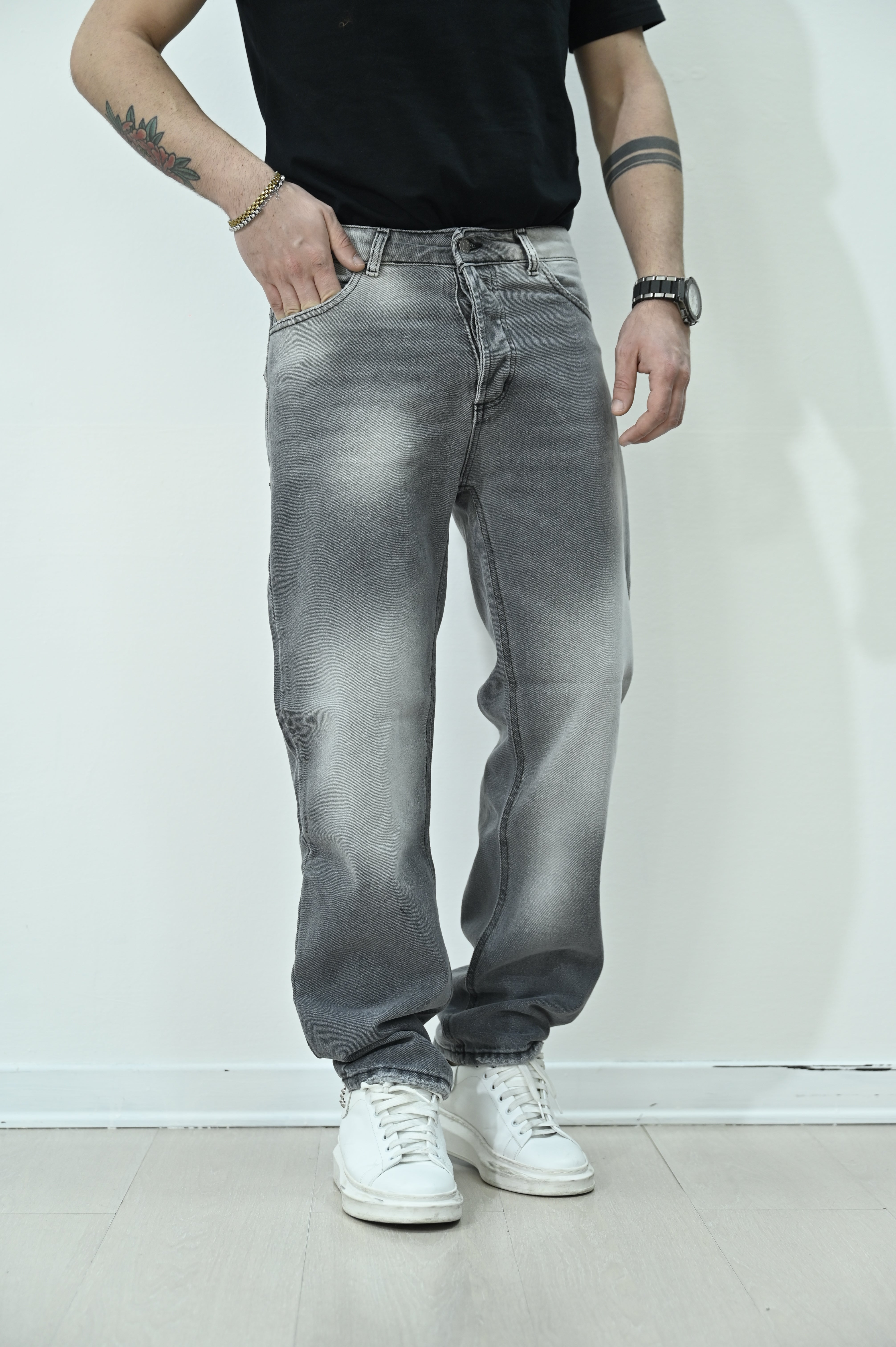 Jeans loose sfumato