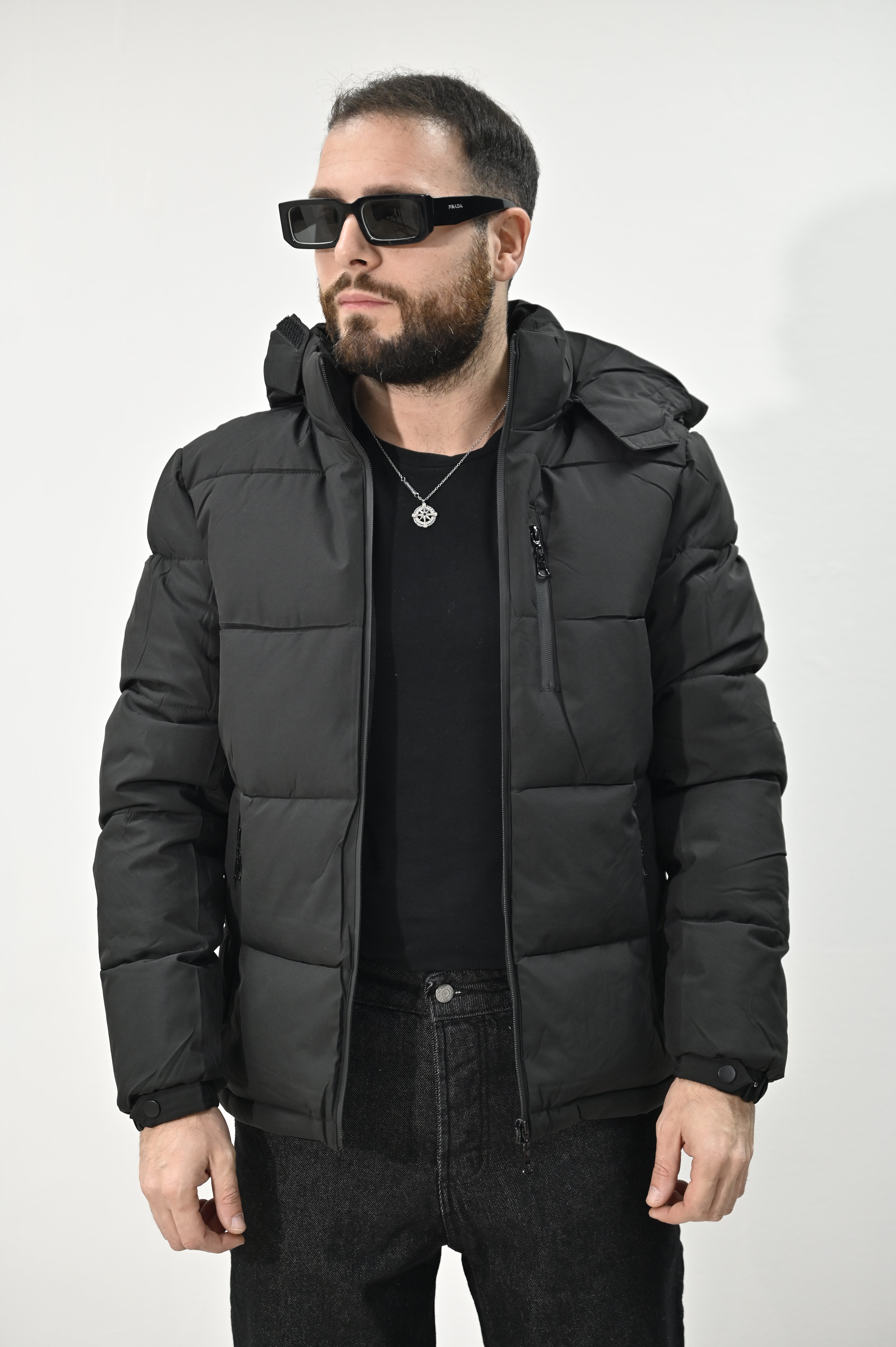 Giubbino alaska nero