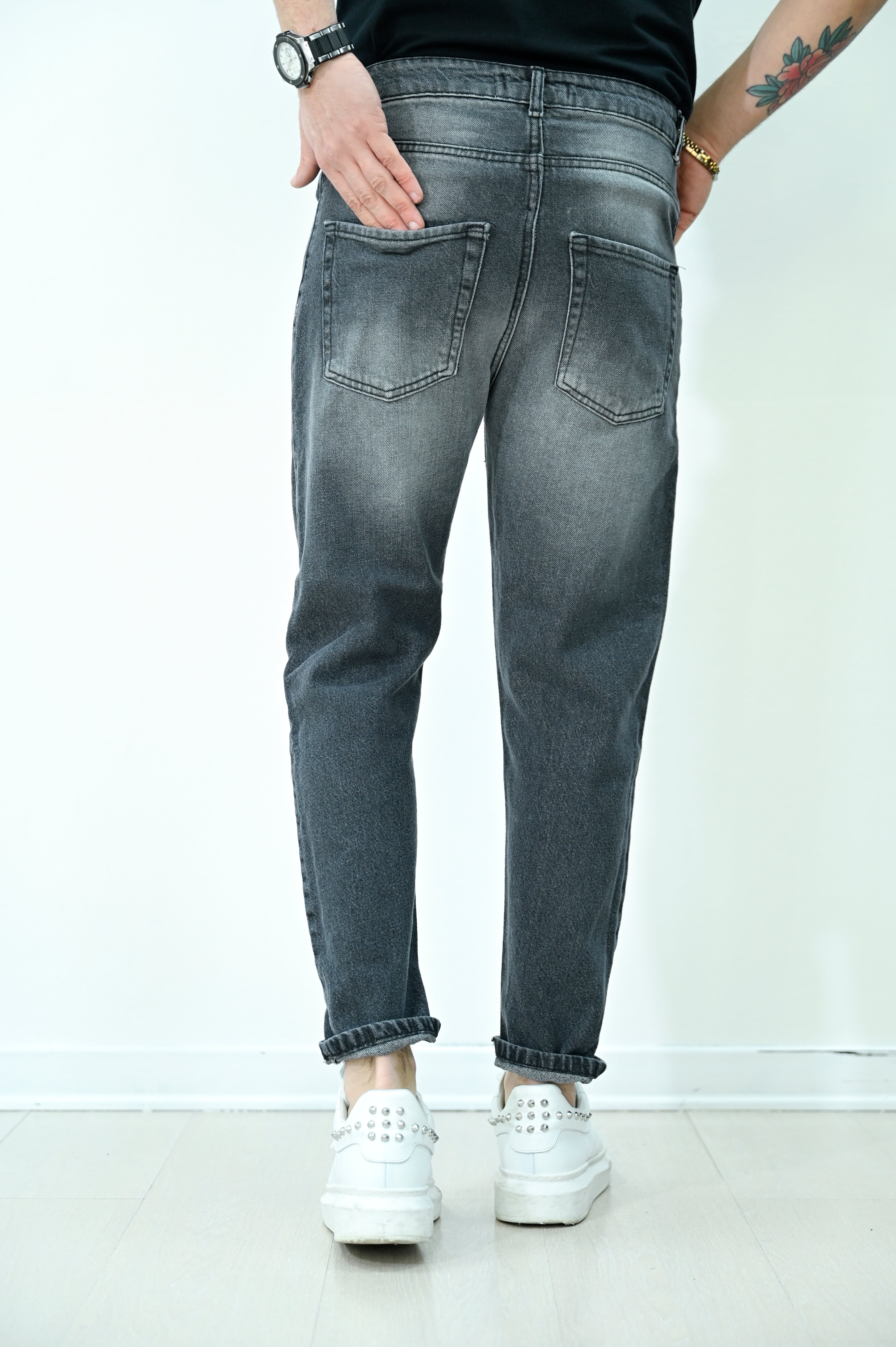 Jeans carrot sfumato