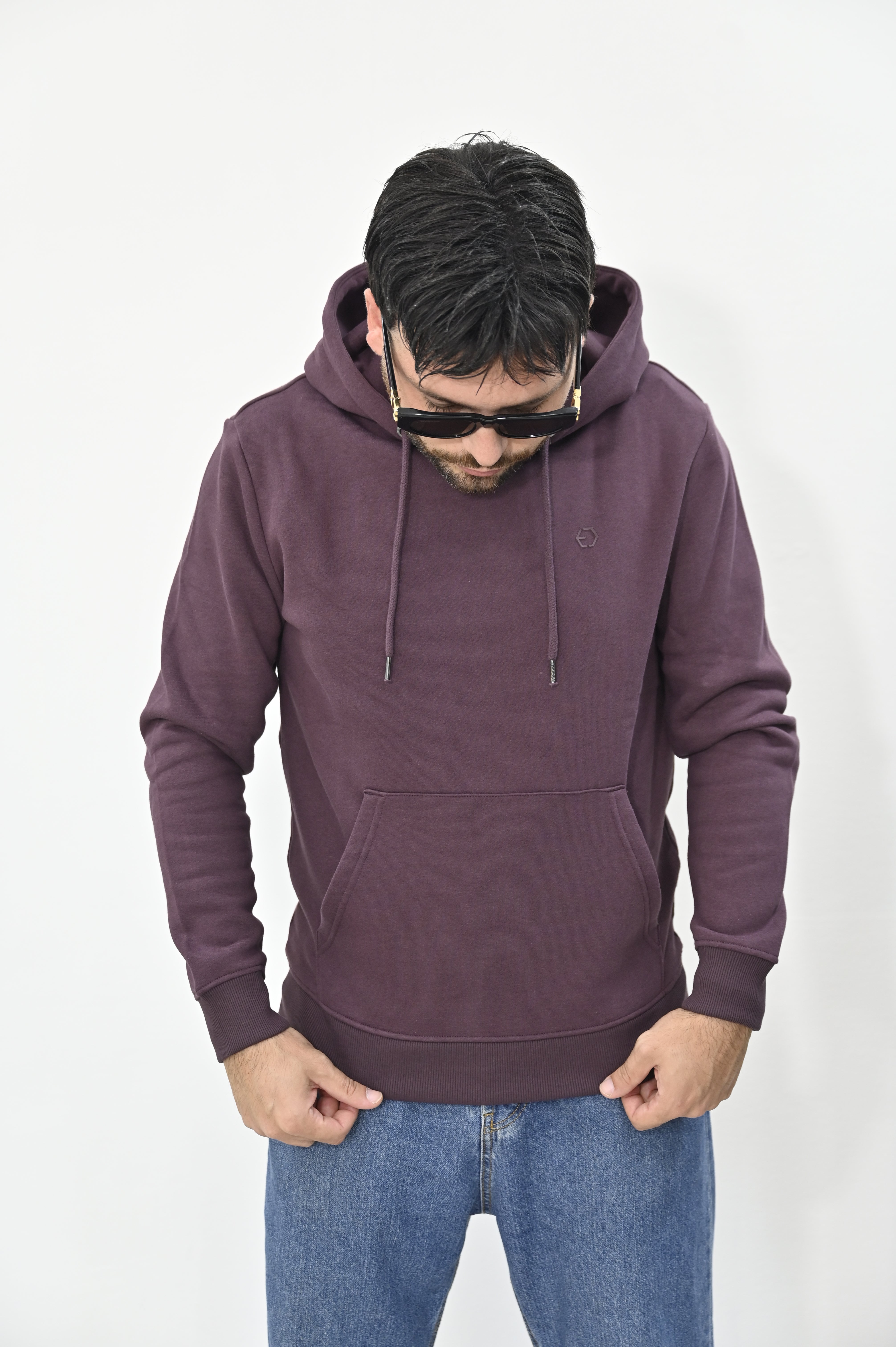Felpa cappuccio bordeaux Tiffosi