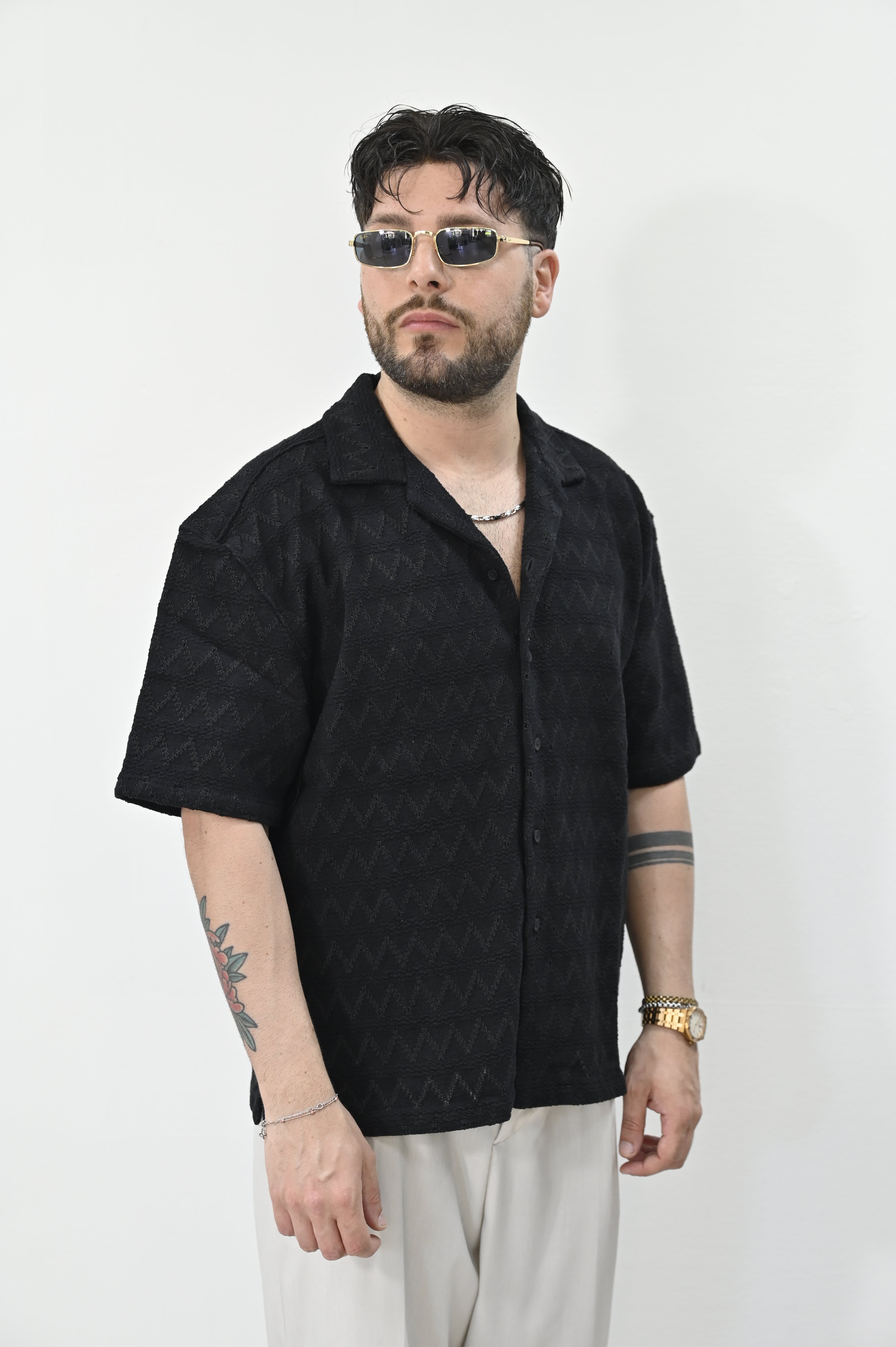 Overshirt art. Upton nero