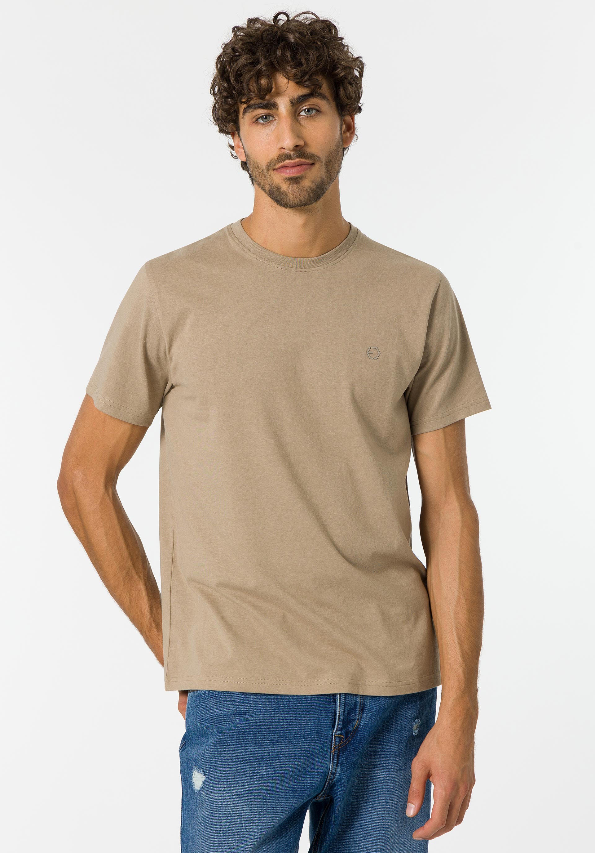 T-shirt basic tabacco Tiffosi