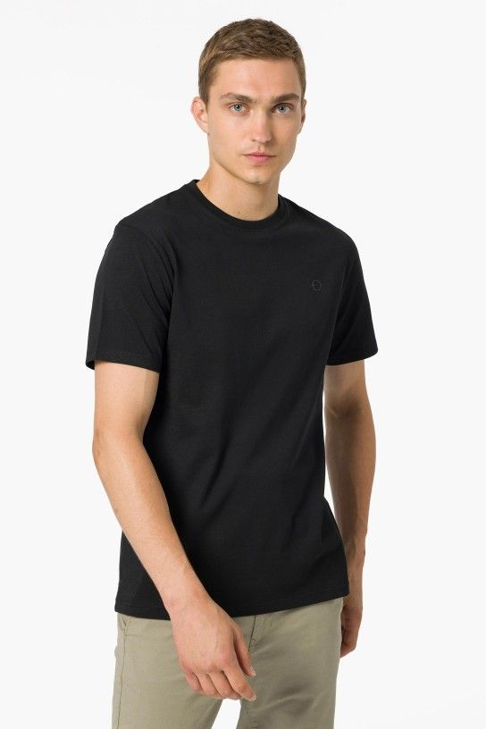 T-shirt basic nera Tiffosi