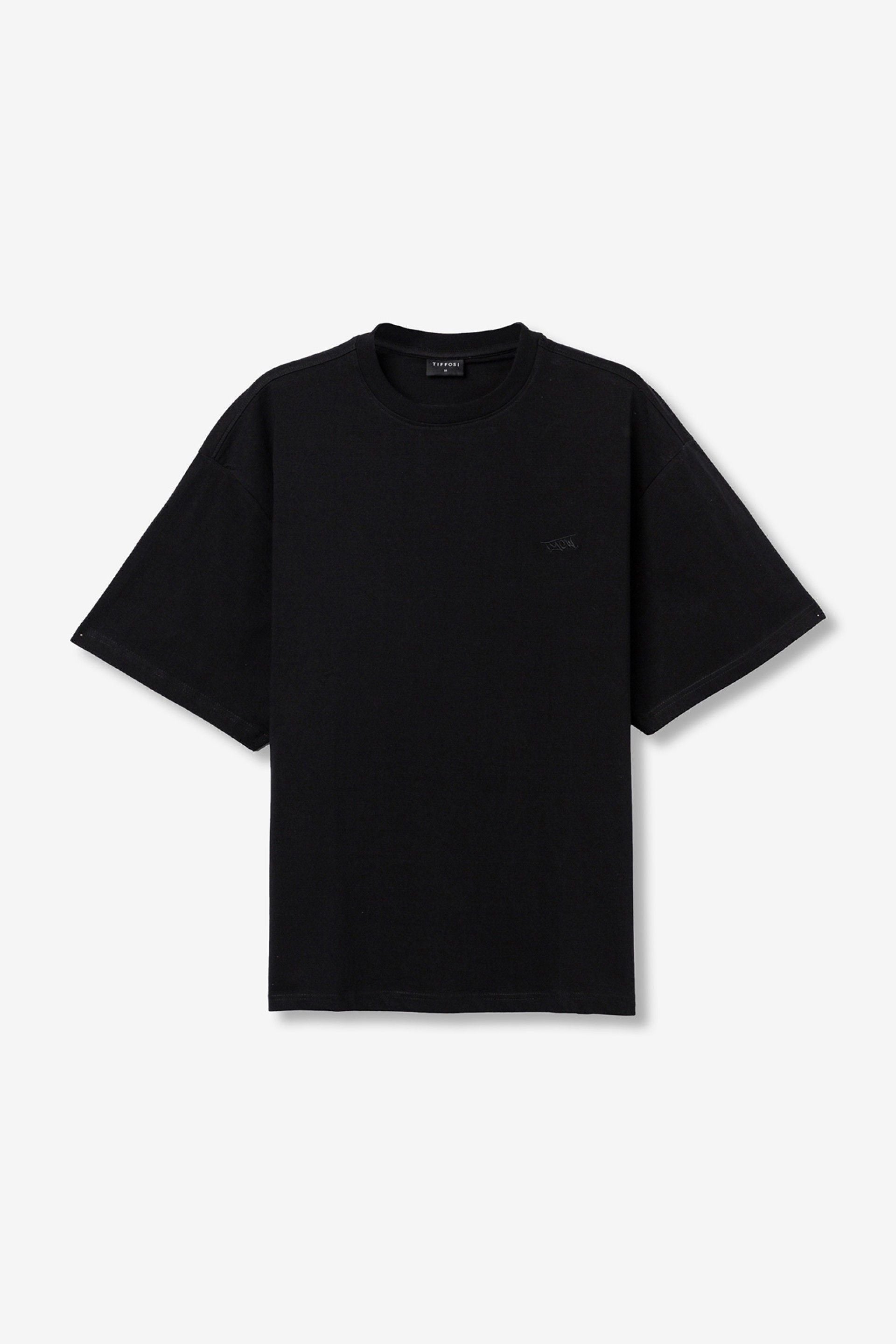 T-shirt boxy fit nera Tiffosi