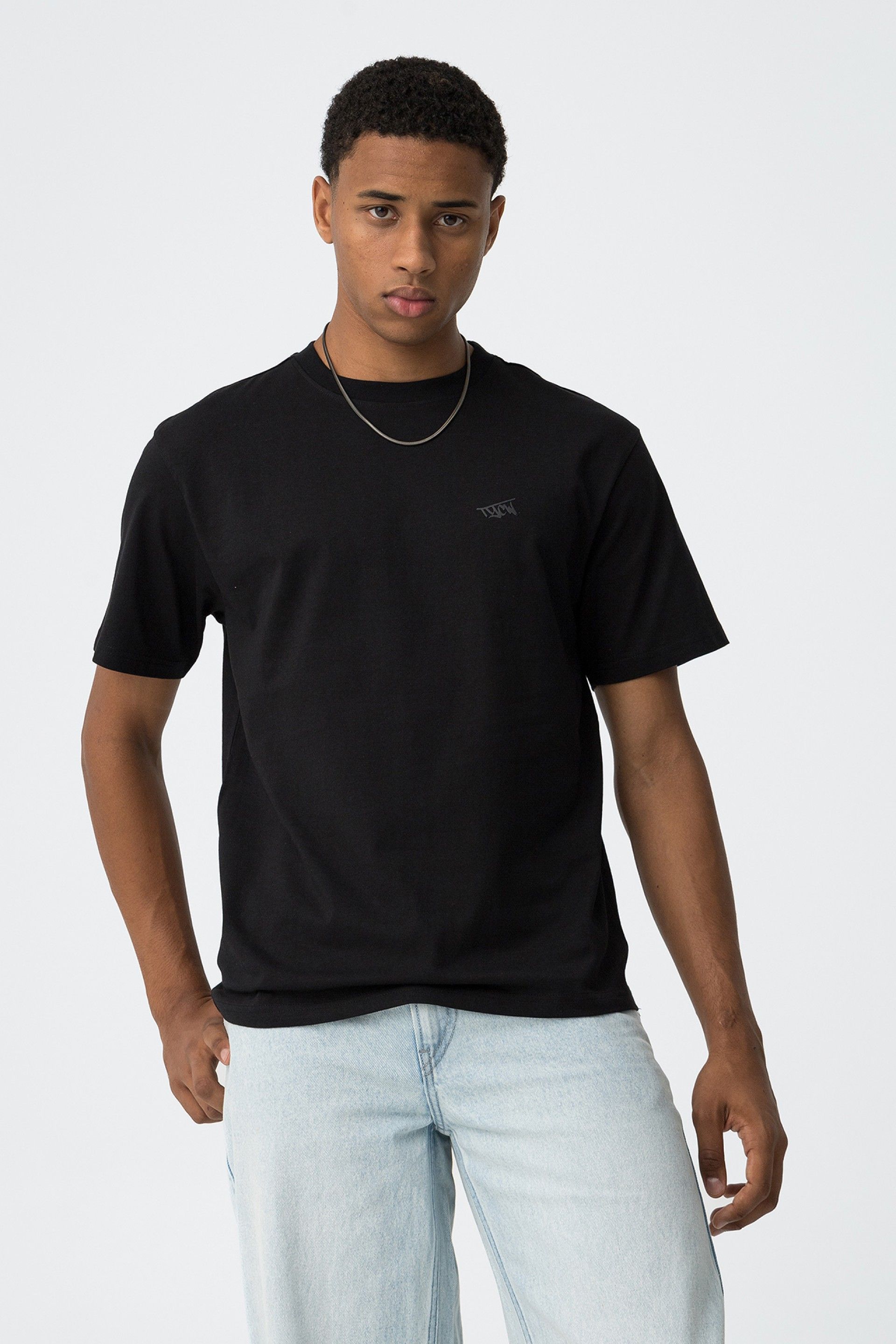 T-shirt boxy fit nera Tiffosi
