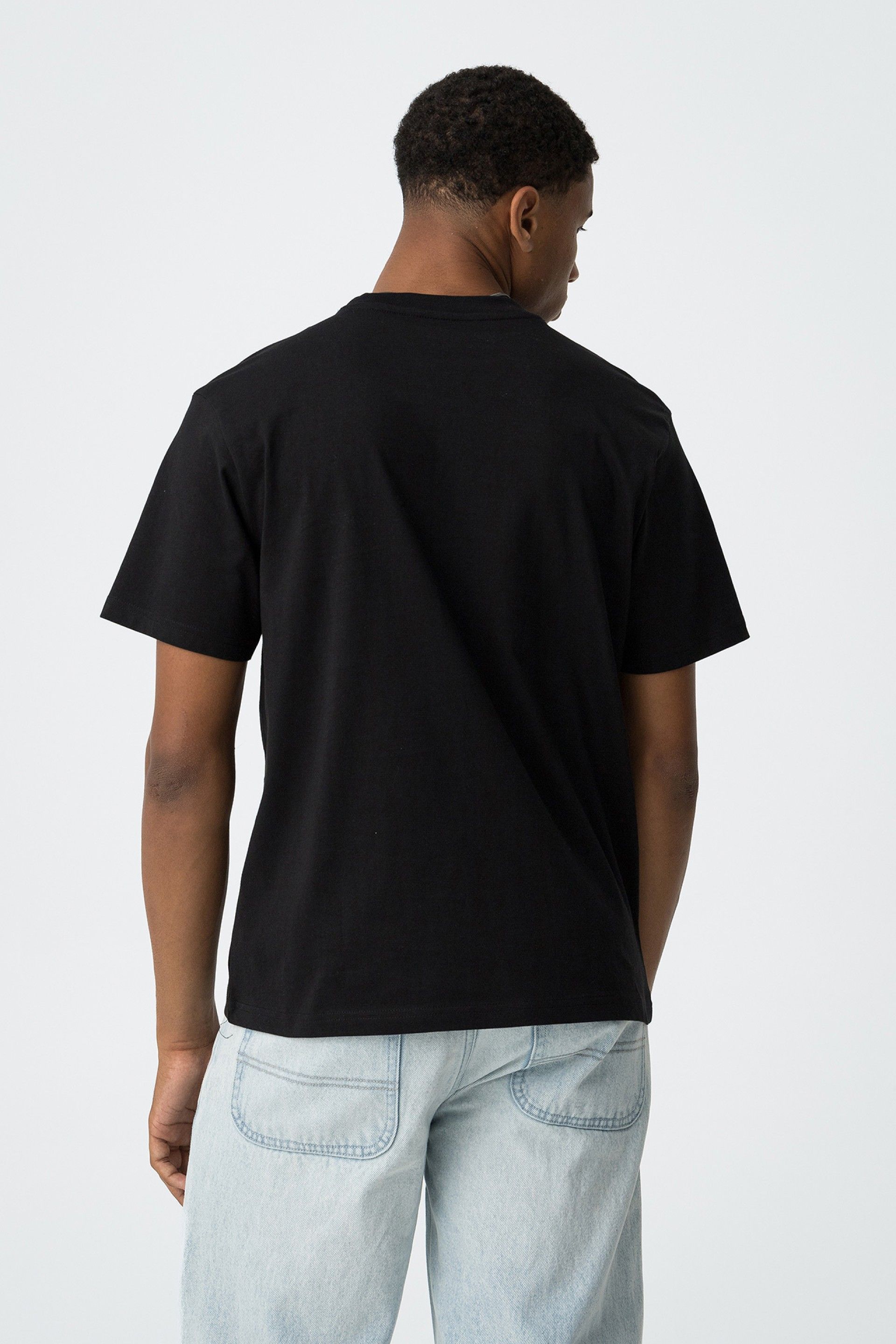 T-shirt boxy fit nera Tiffosi