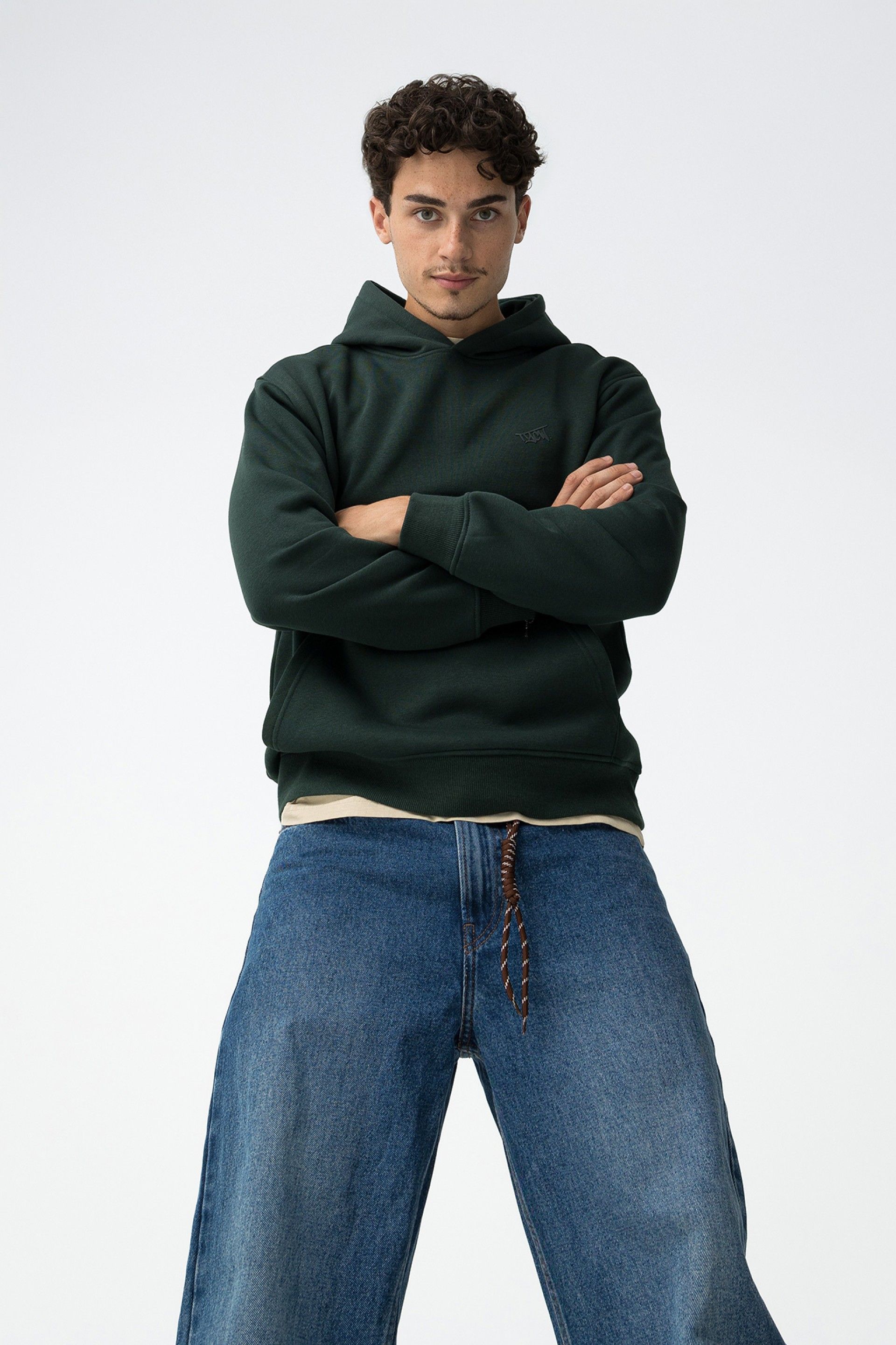 Felpa basic verde Tiffosi