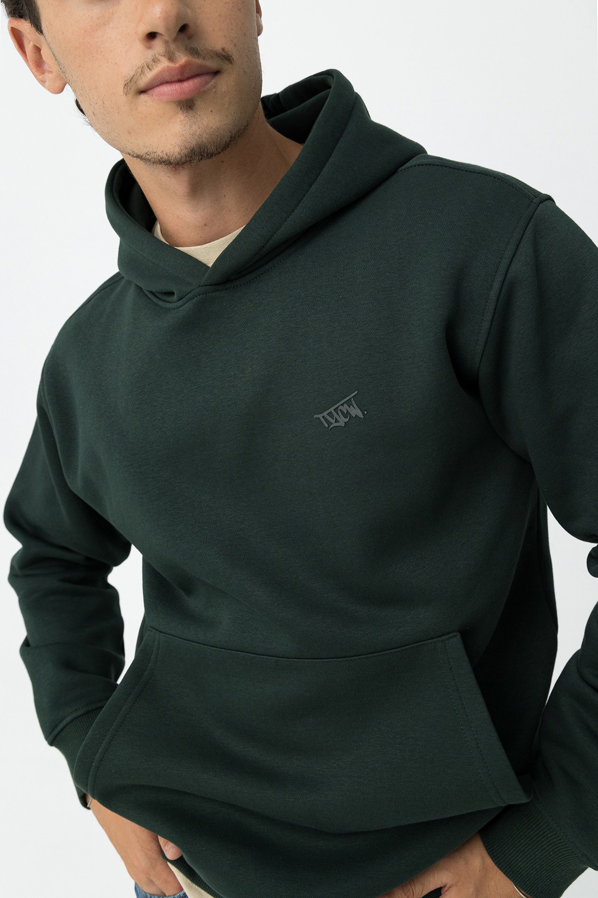 Felpa basic verde Tiffosi