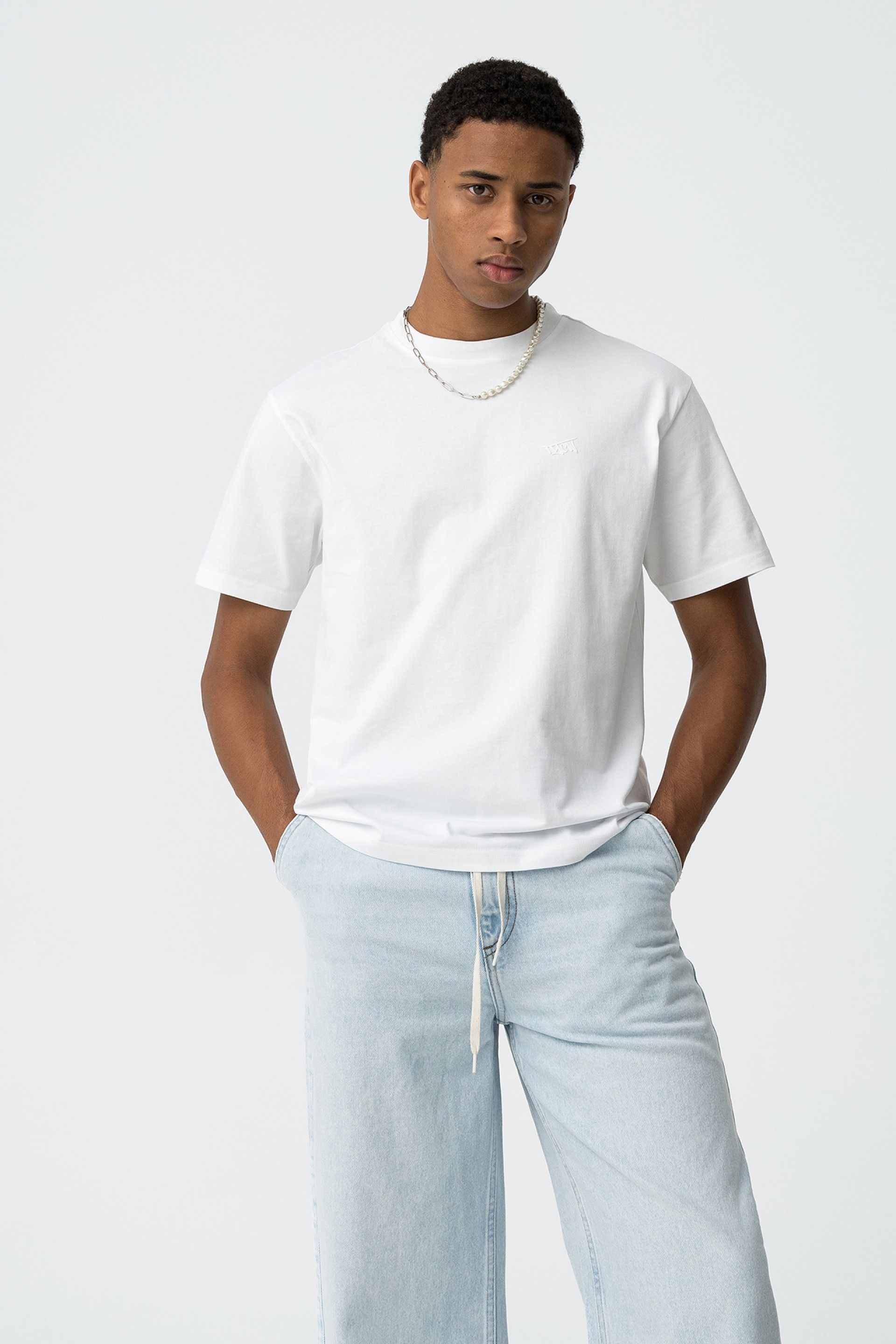 T-shirt boxy fit bianca Tiffosi