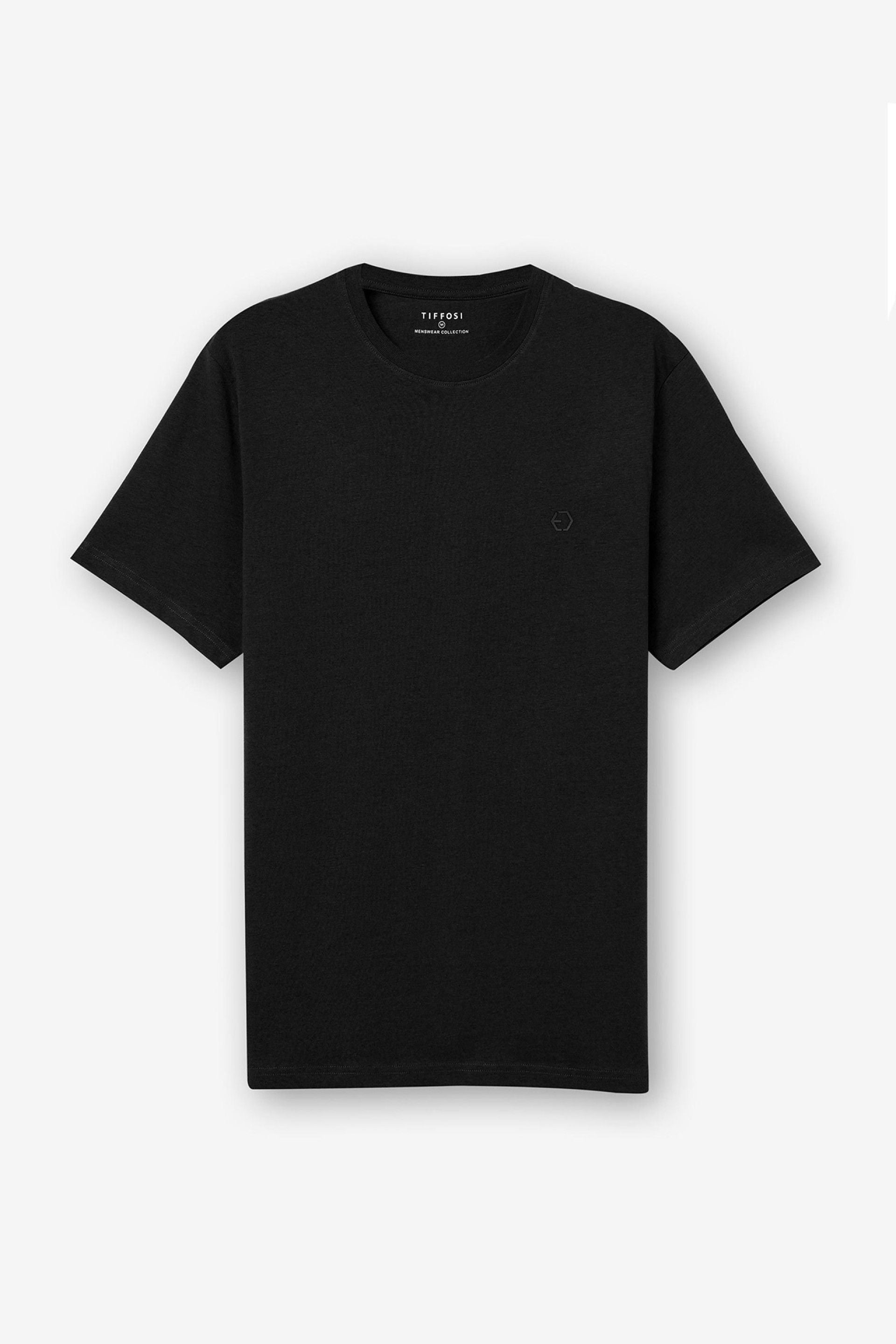 T-shirt basic nera Tiffosi