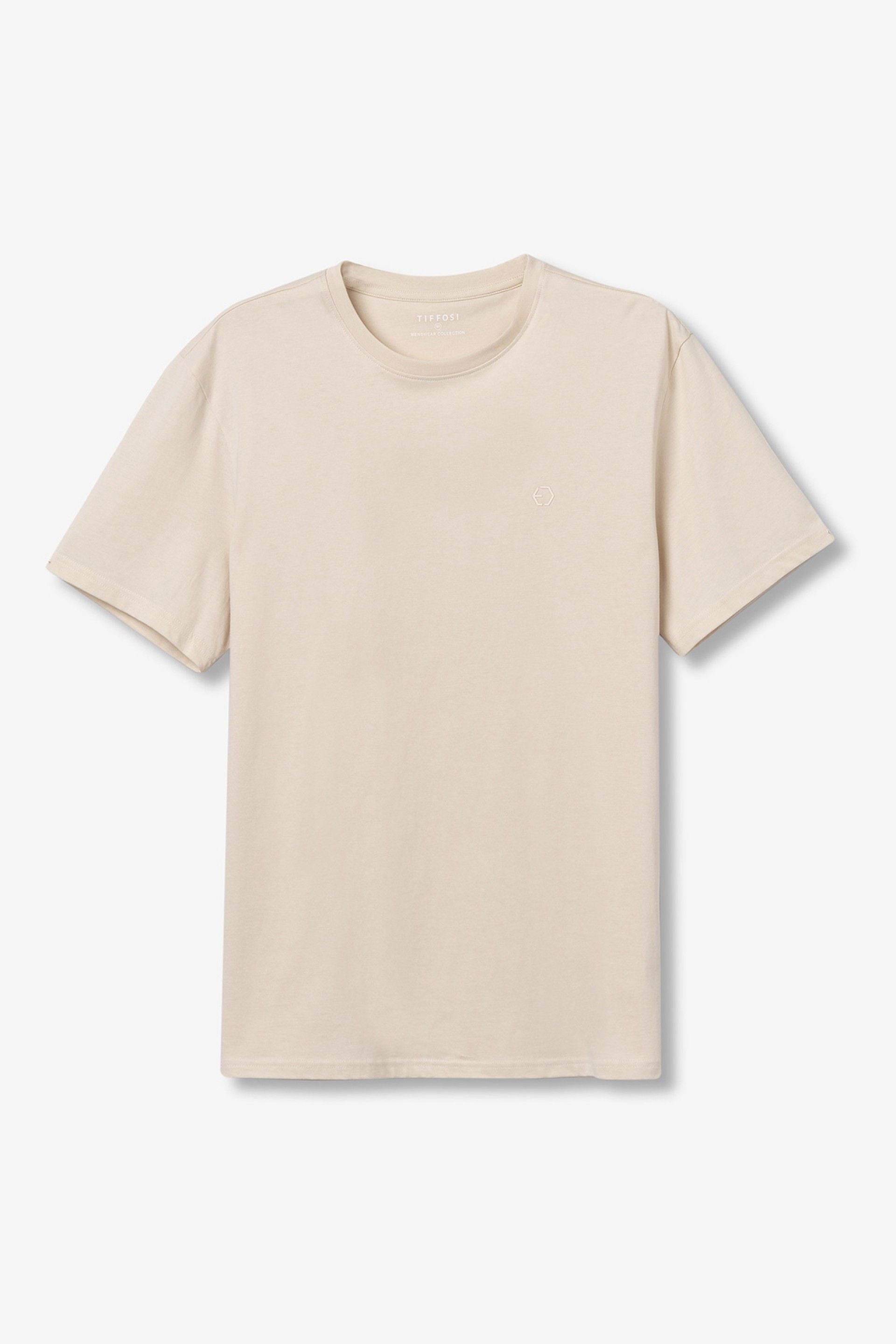 T-shirt basic beige Tiffosi