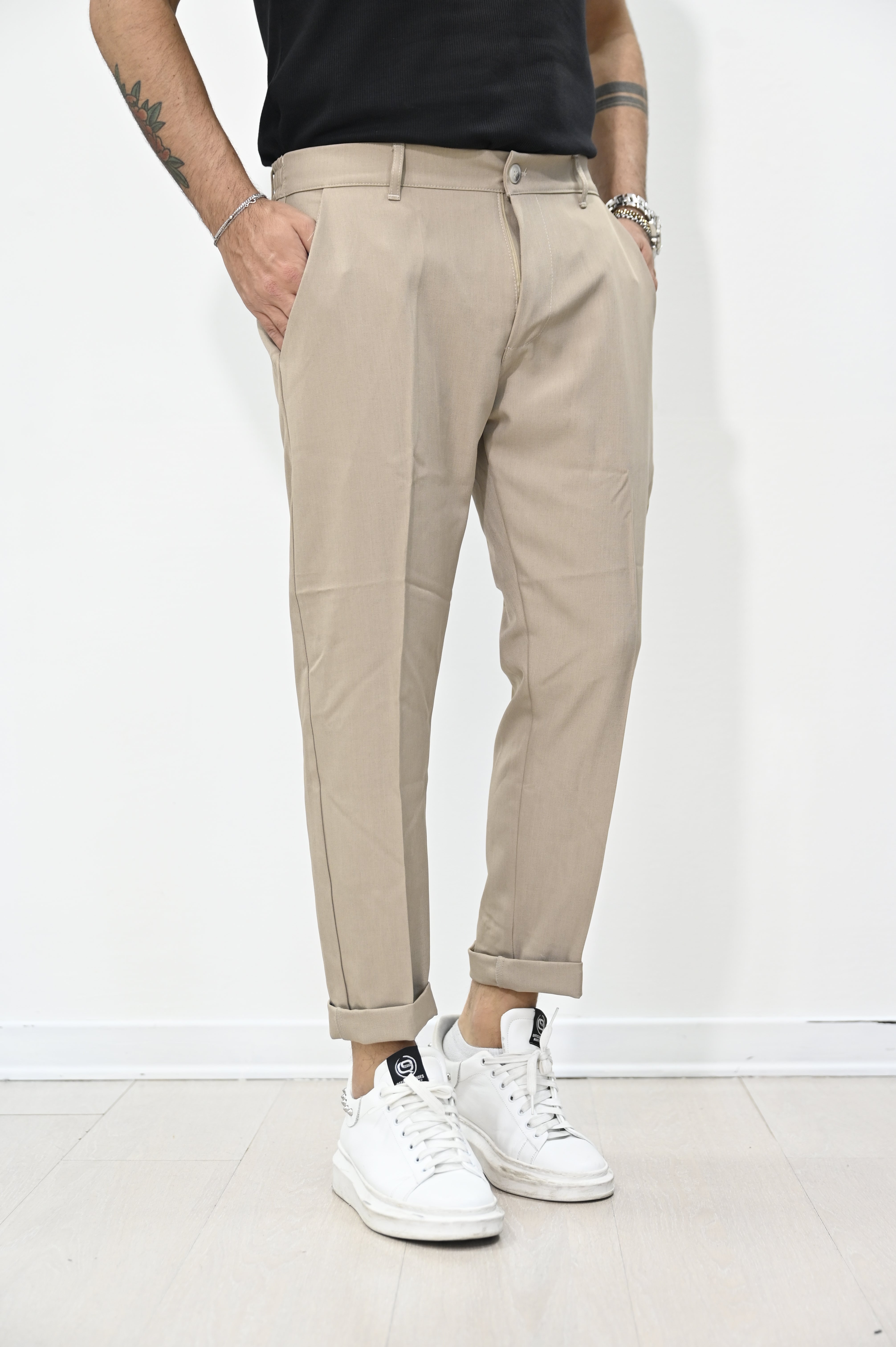 Pantalone venezia beige