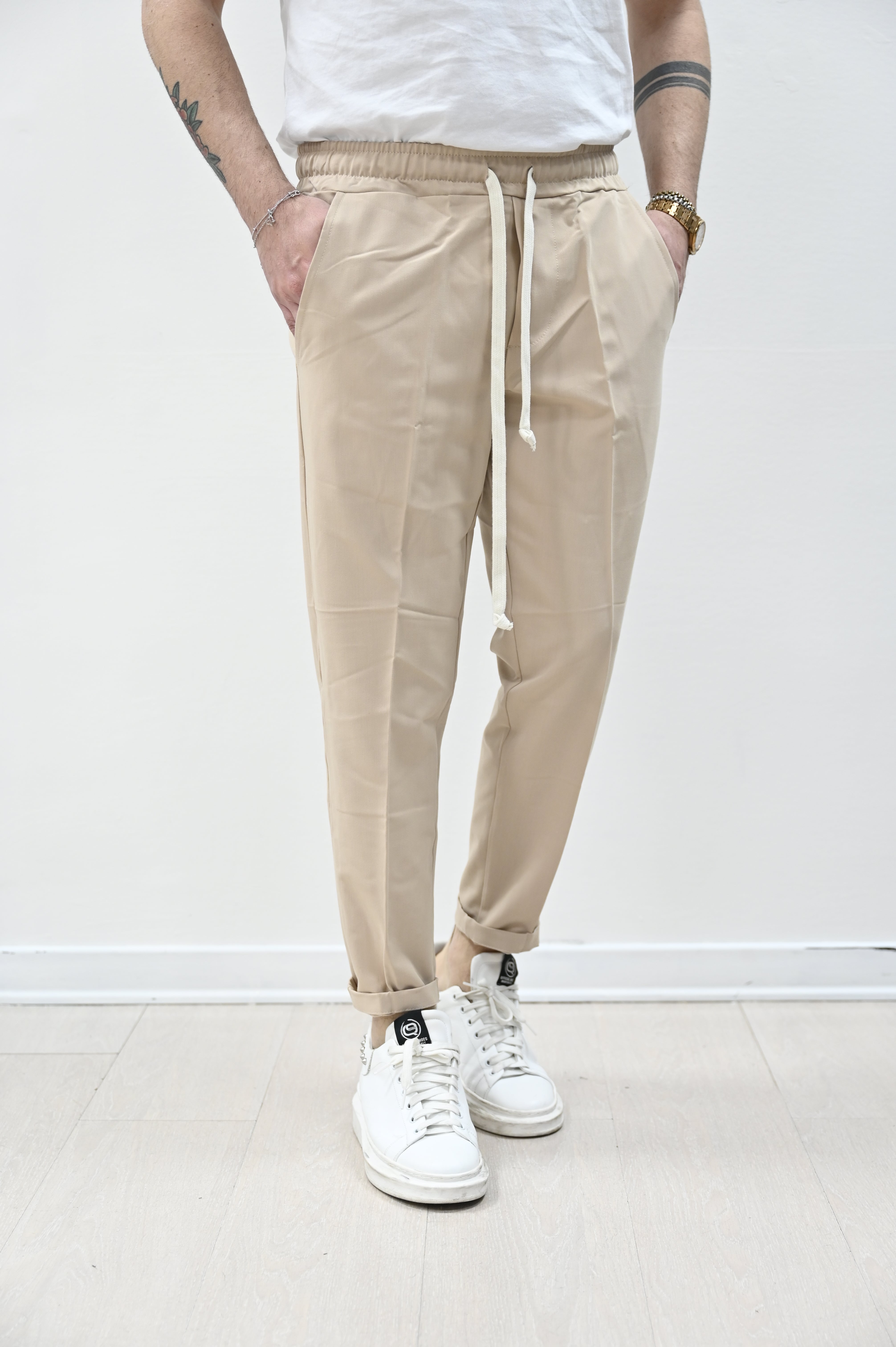 Pantalaccio Ibiza nero beige