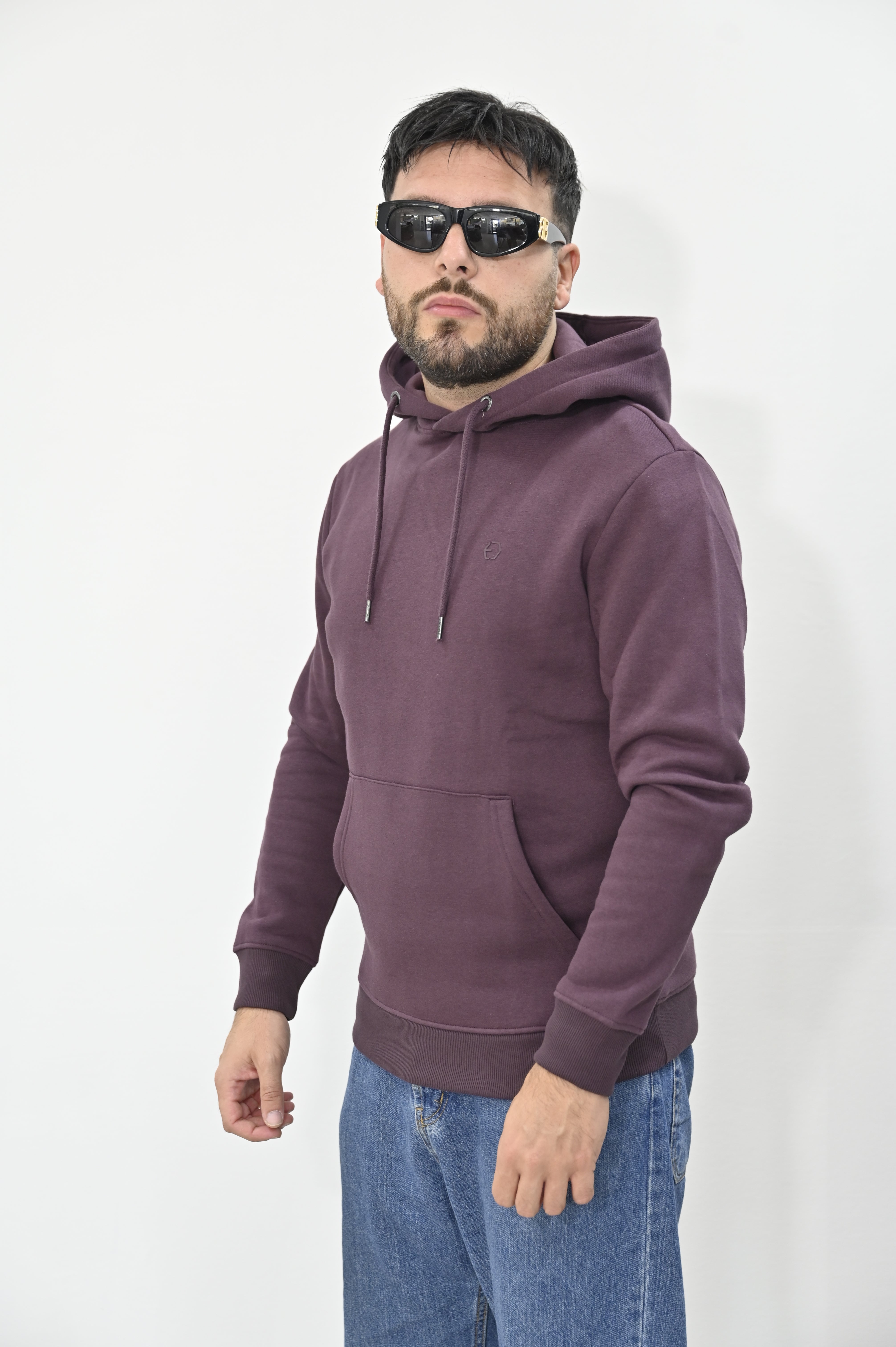 Felpa cappuccio bordeaux Tiffosi