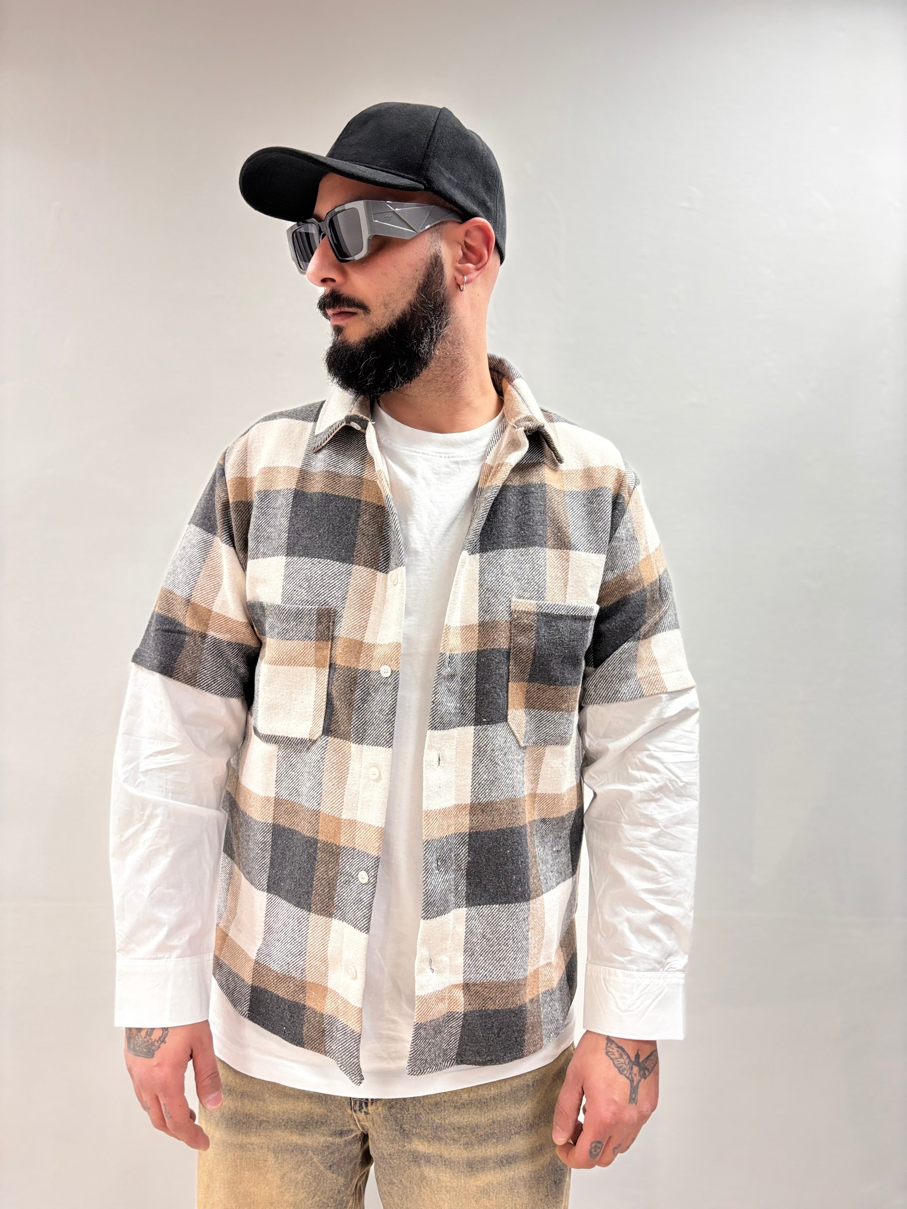 Camicia quadri Double