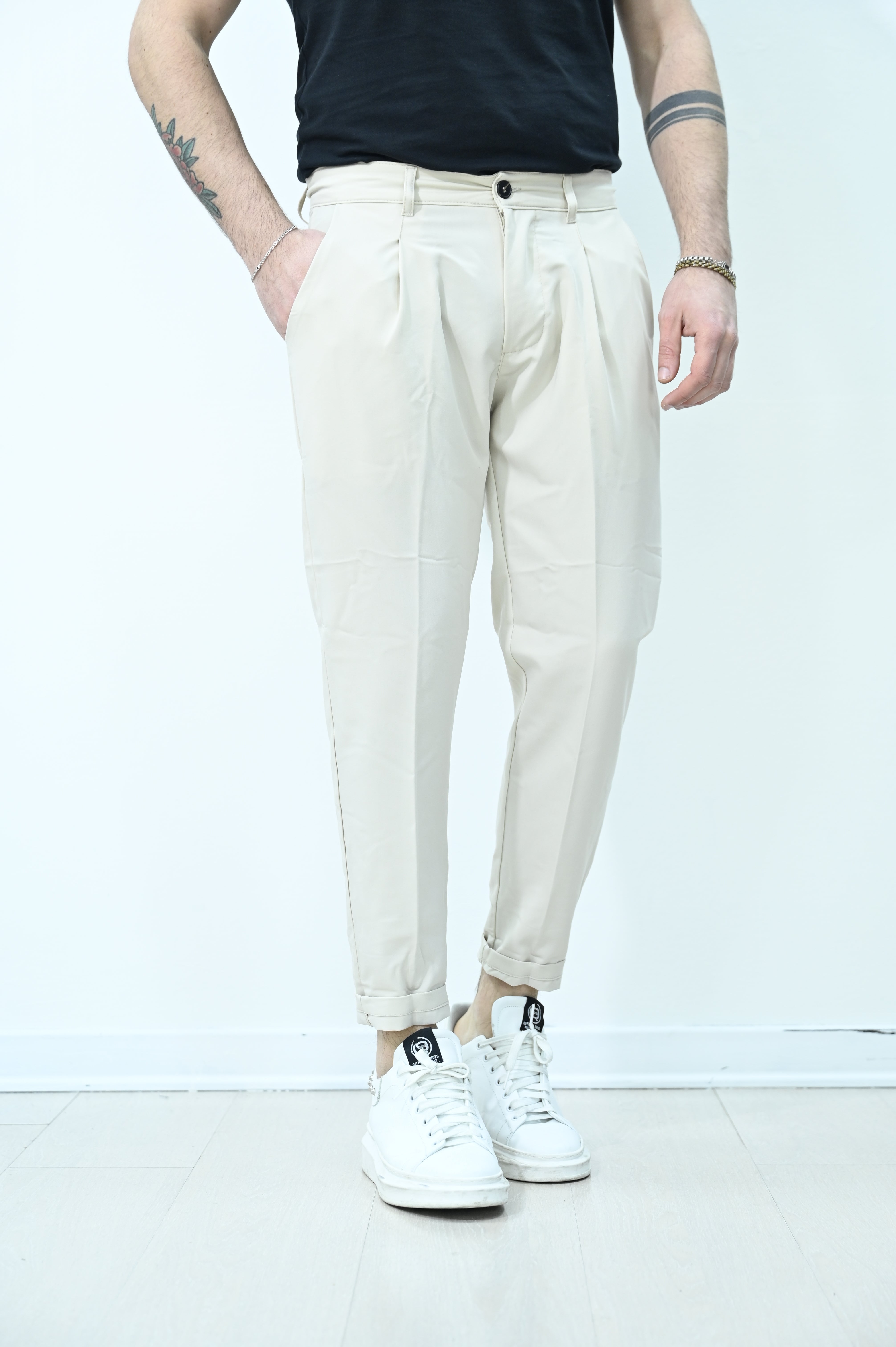 Pantalone atene crema