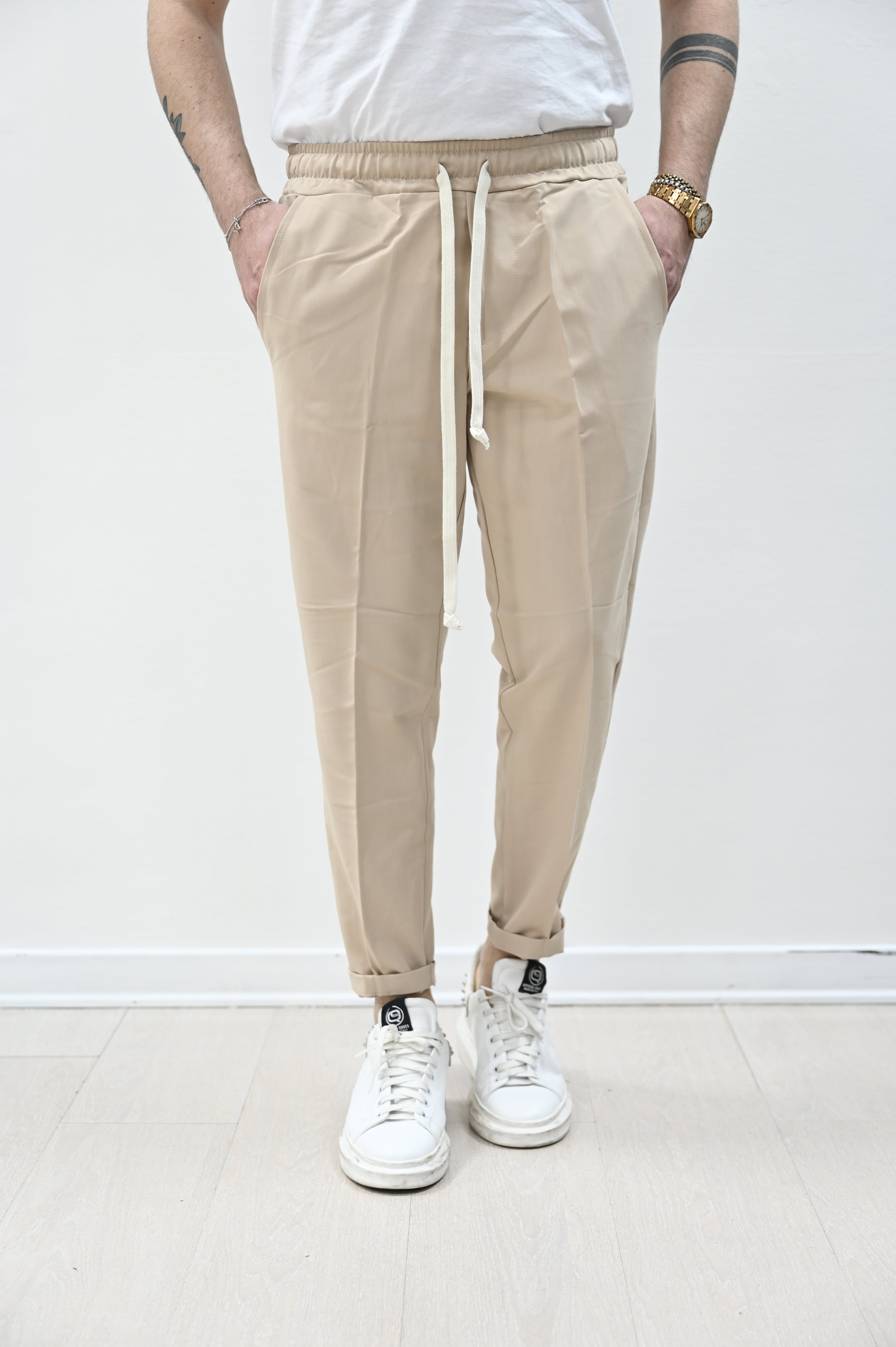 Pantalaccio Ibiza nero beige