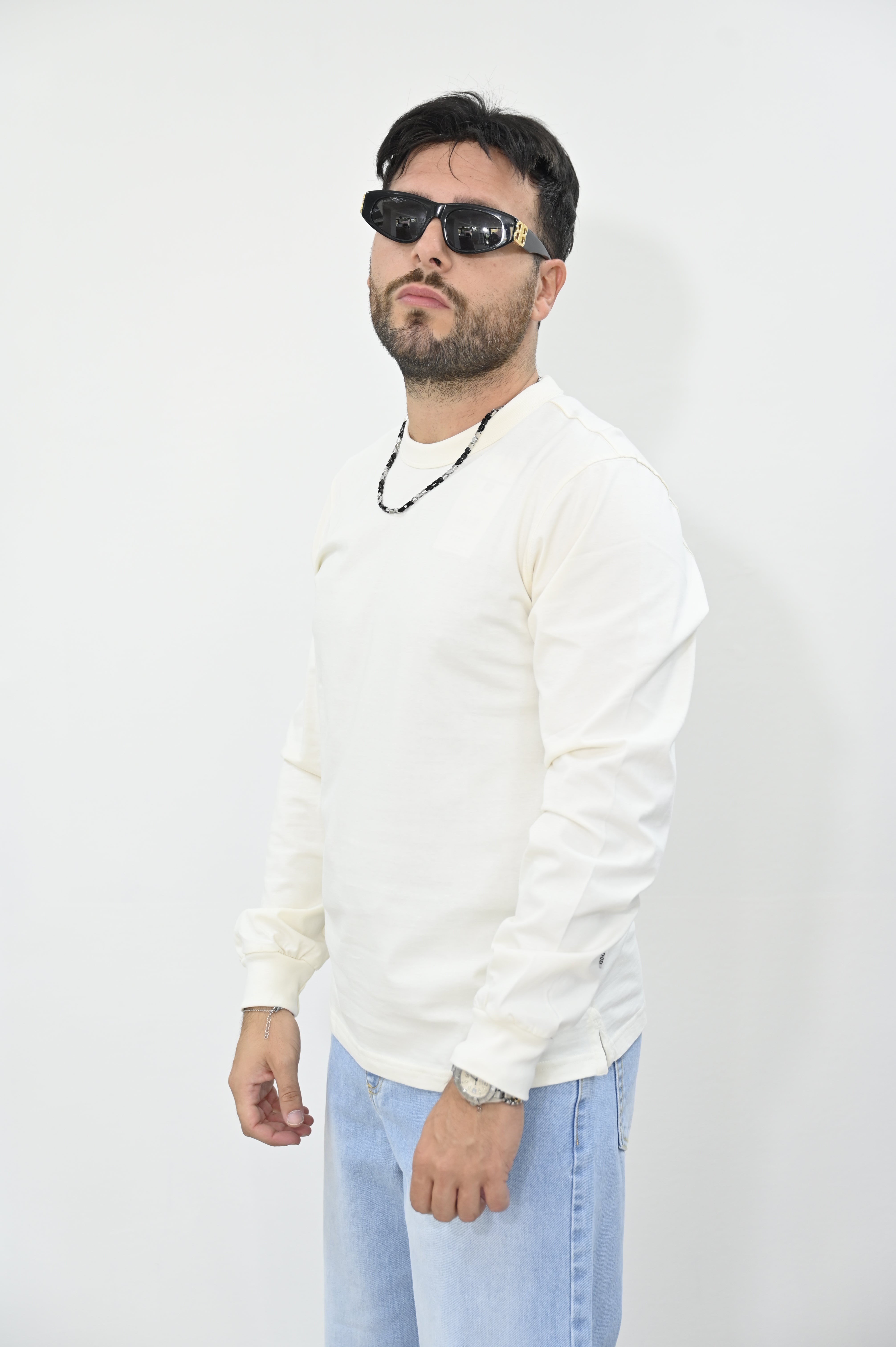 T-shirt manica lunga Tiffosi bianca