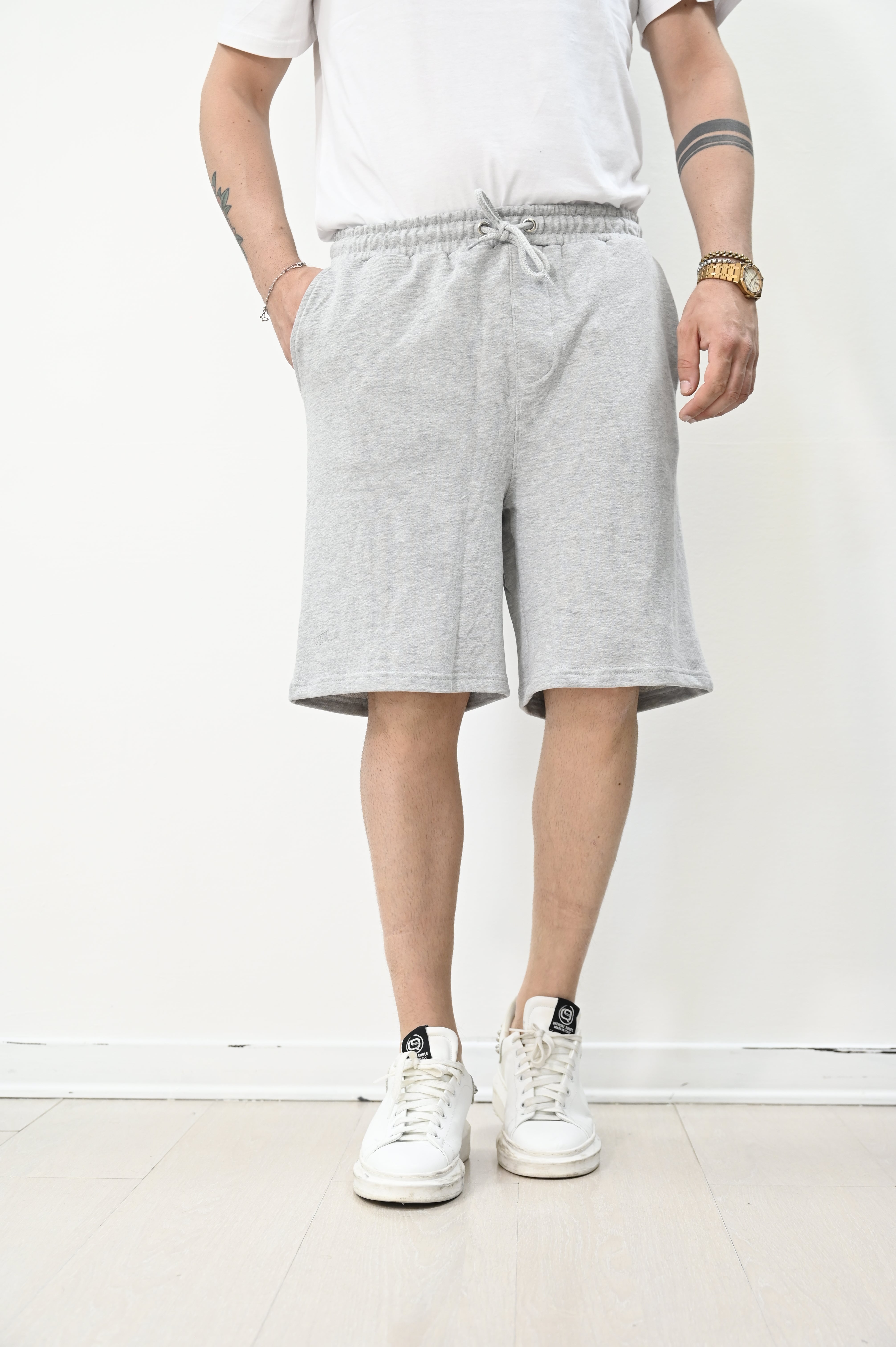 Bermuda in felpa grey