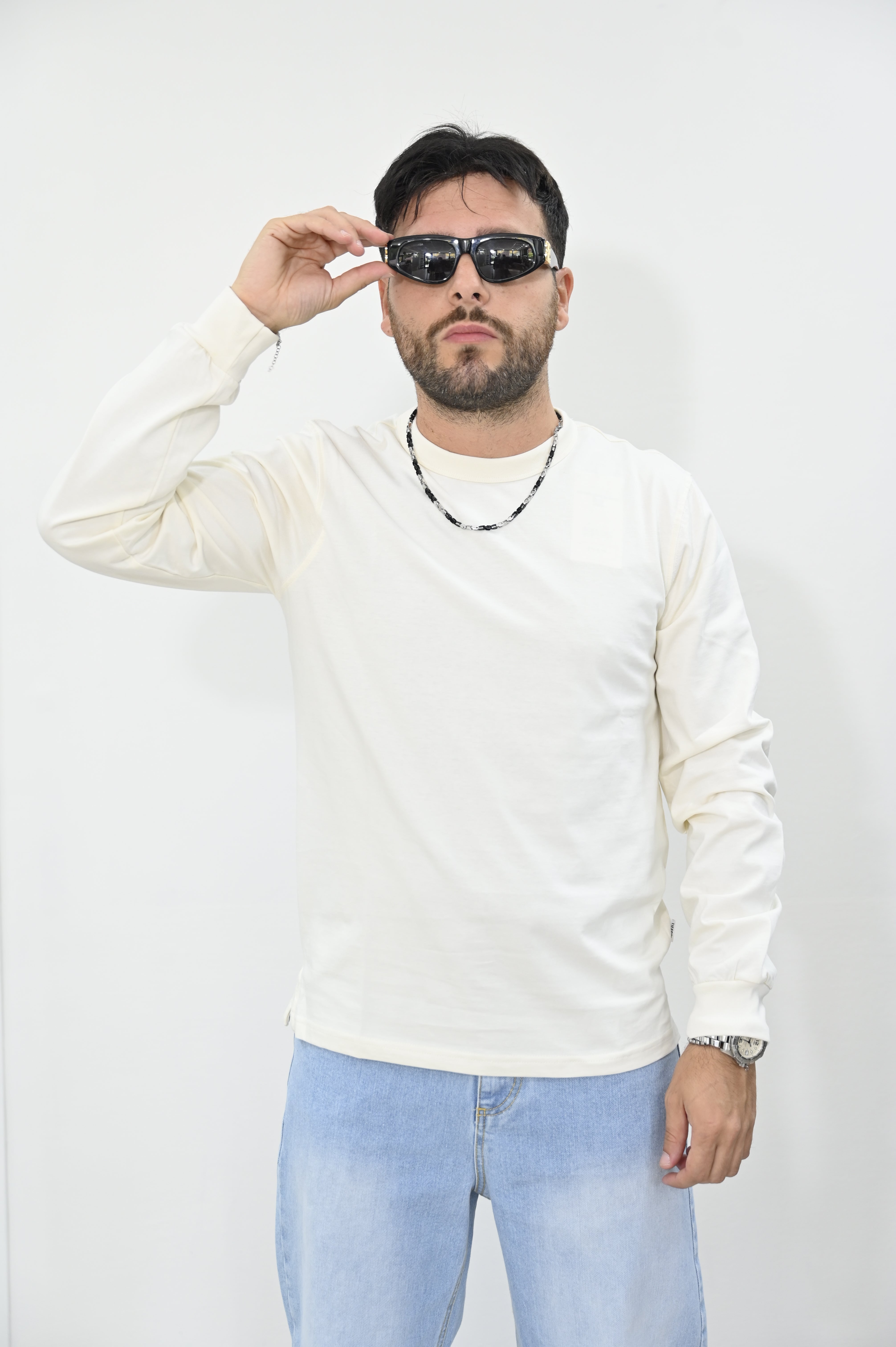 T-shirt manica lunga Tiffosi bianca