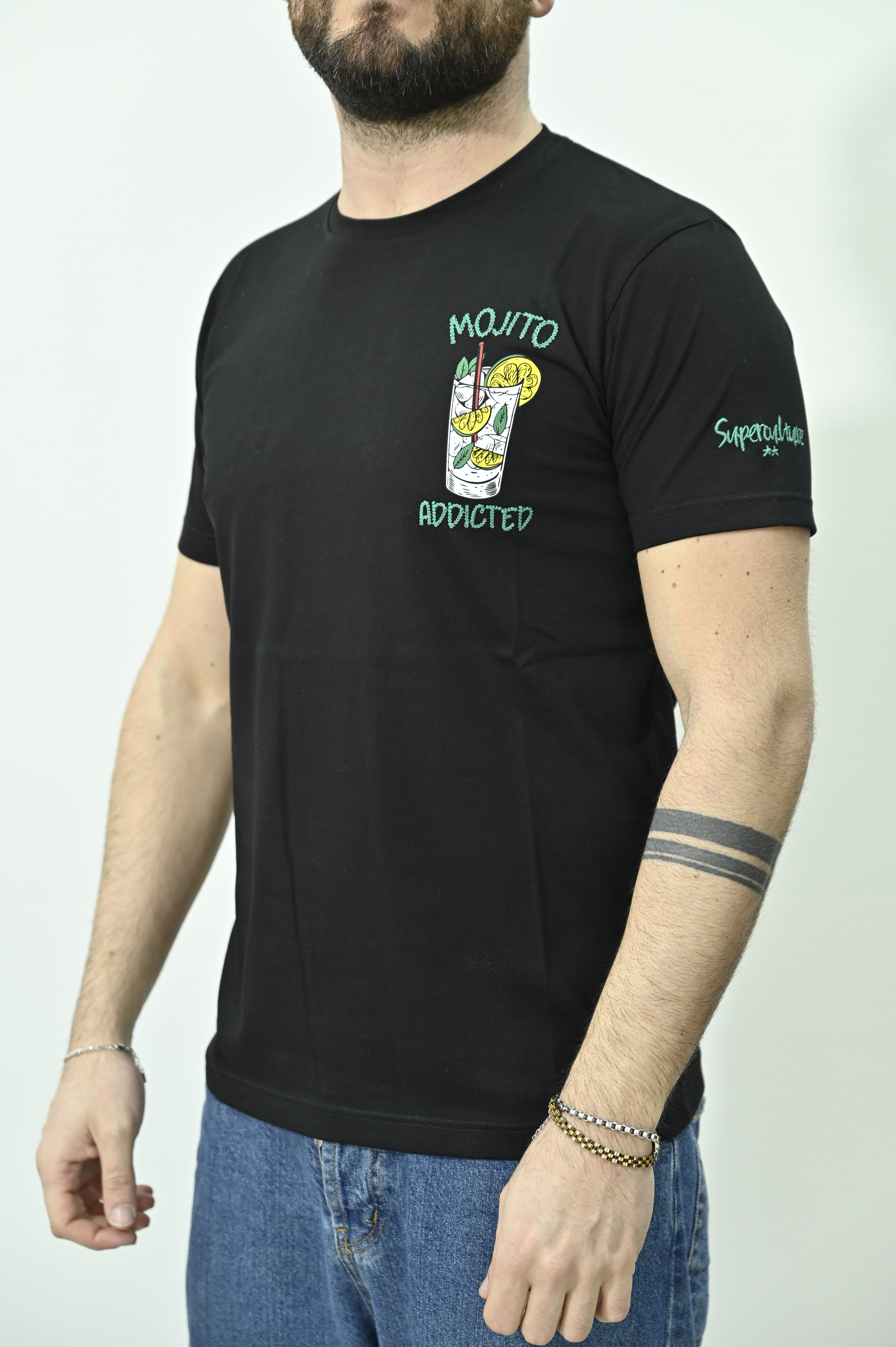 T-shirt Mojito nera Superculture